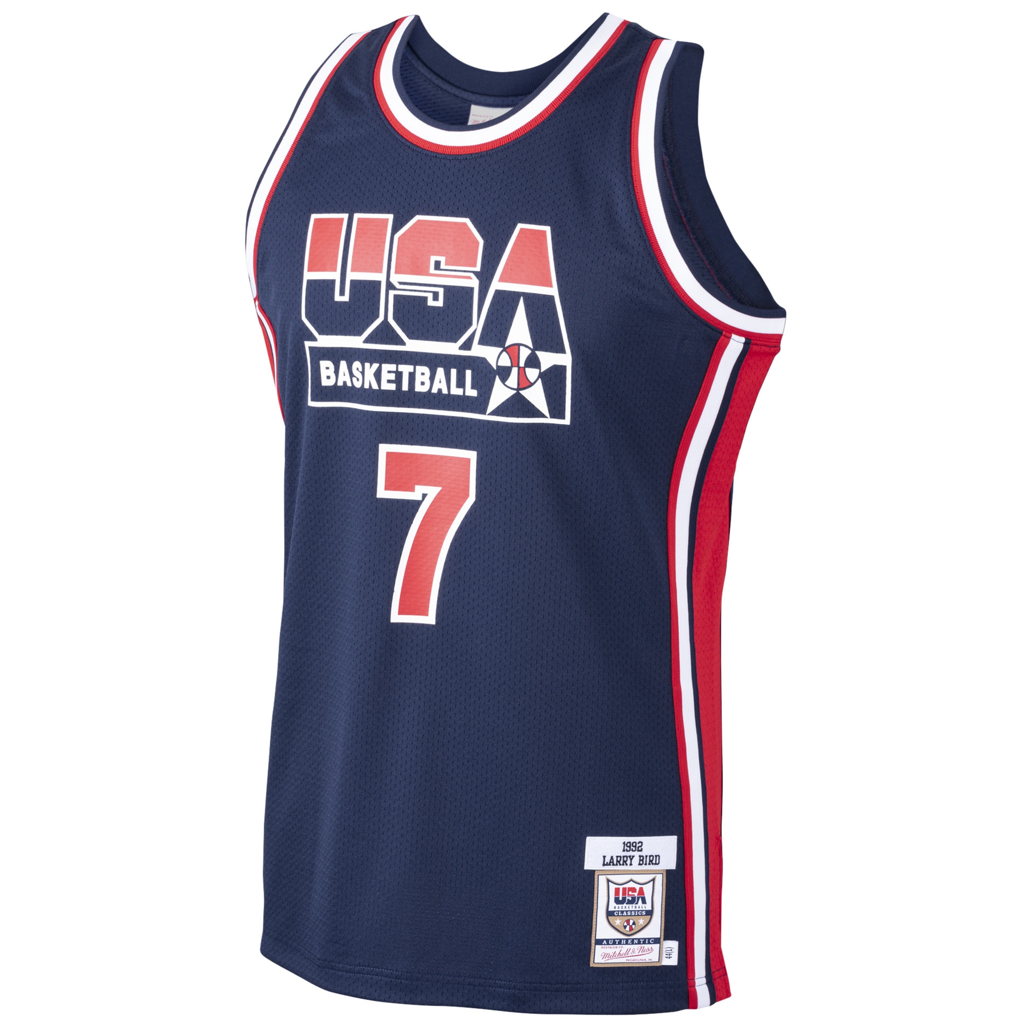 Larry Bird USA Basketball Mitchell & Ness 1992 Dream Team Authentic Jersey – Navy Clowdercats