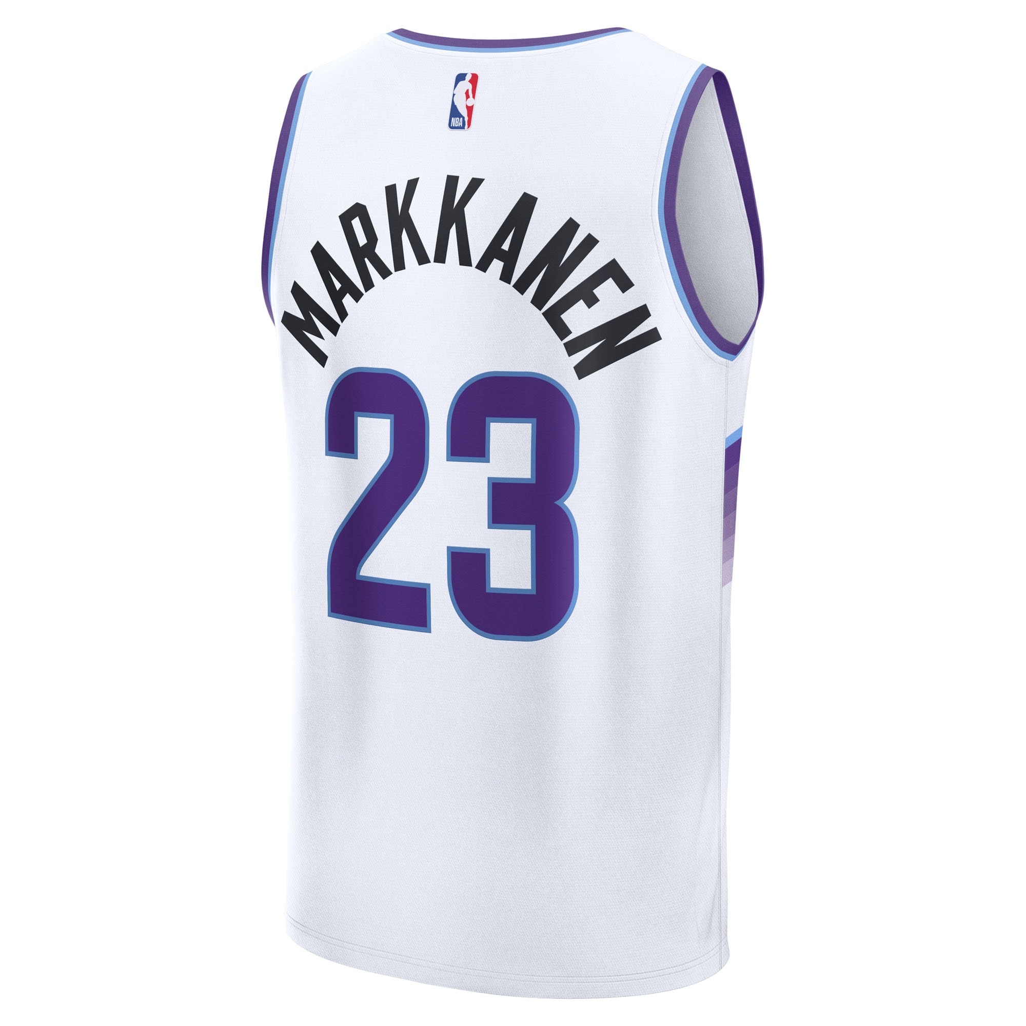 Lauri Markkanen Utah Jazz Fanatics Fast Break Replica Jersey – Association Edition – White Clowdercats