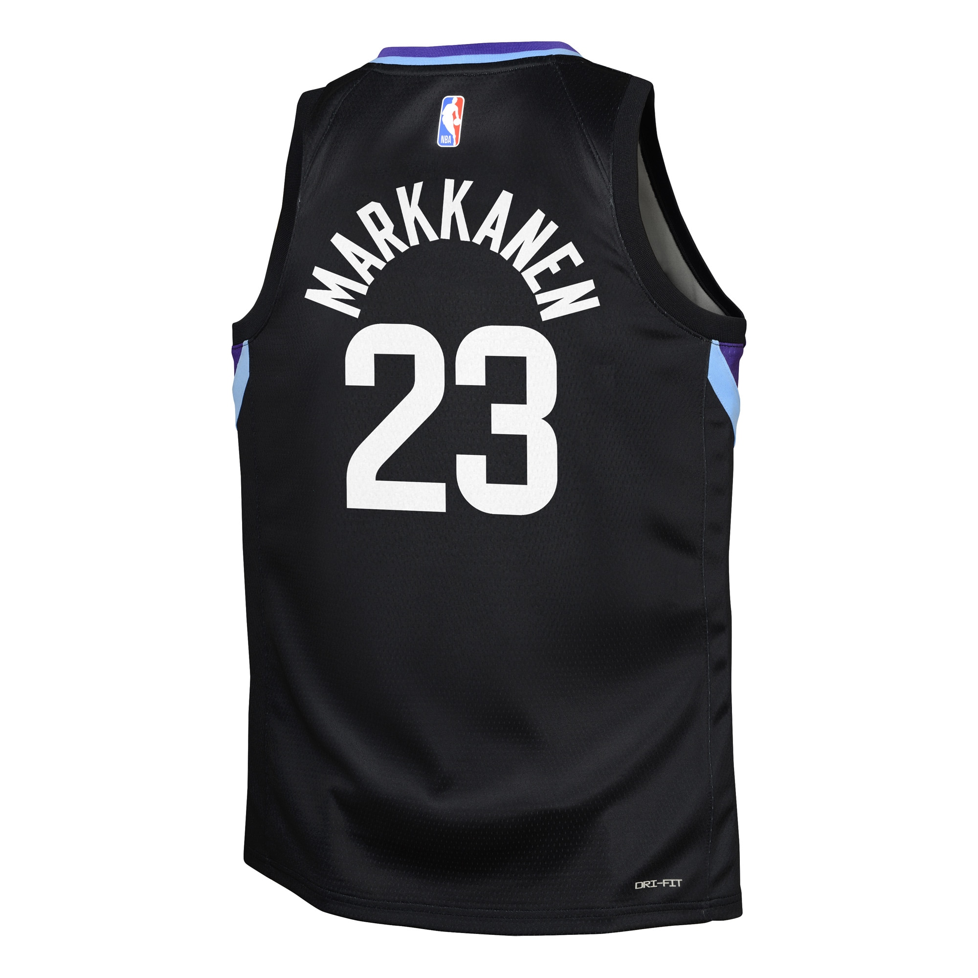 Lauri Markkanen Utah Jazz Jordan Brand Youth Swingman Jersey – Statement Edition – Black Clowdercats