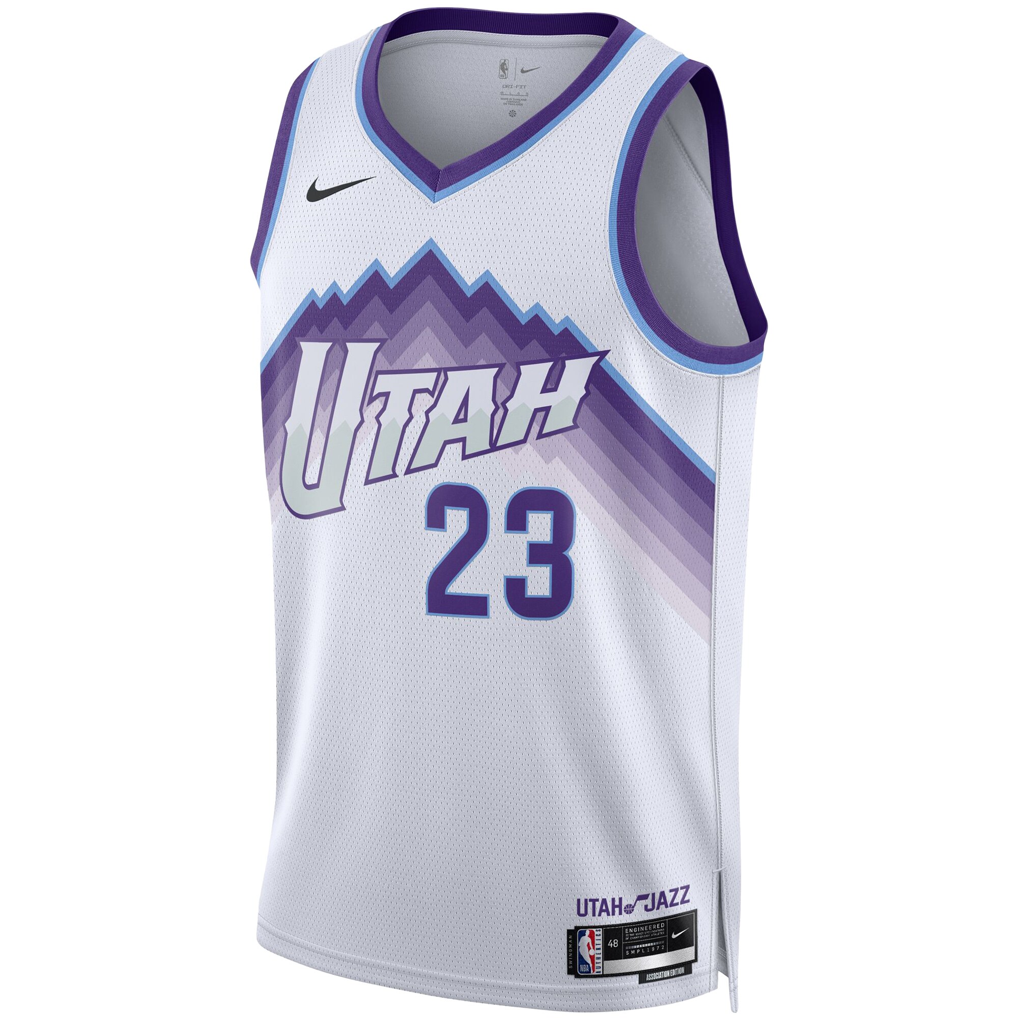 Lauri Markkanen Utah Jazz Nike Unisex Swingman Jersey – Association Edition – White Clowdercats