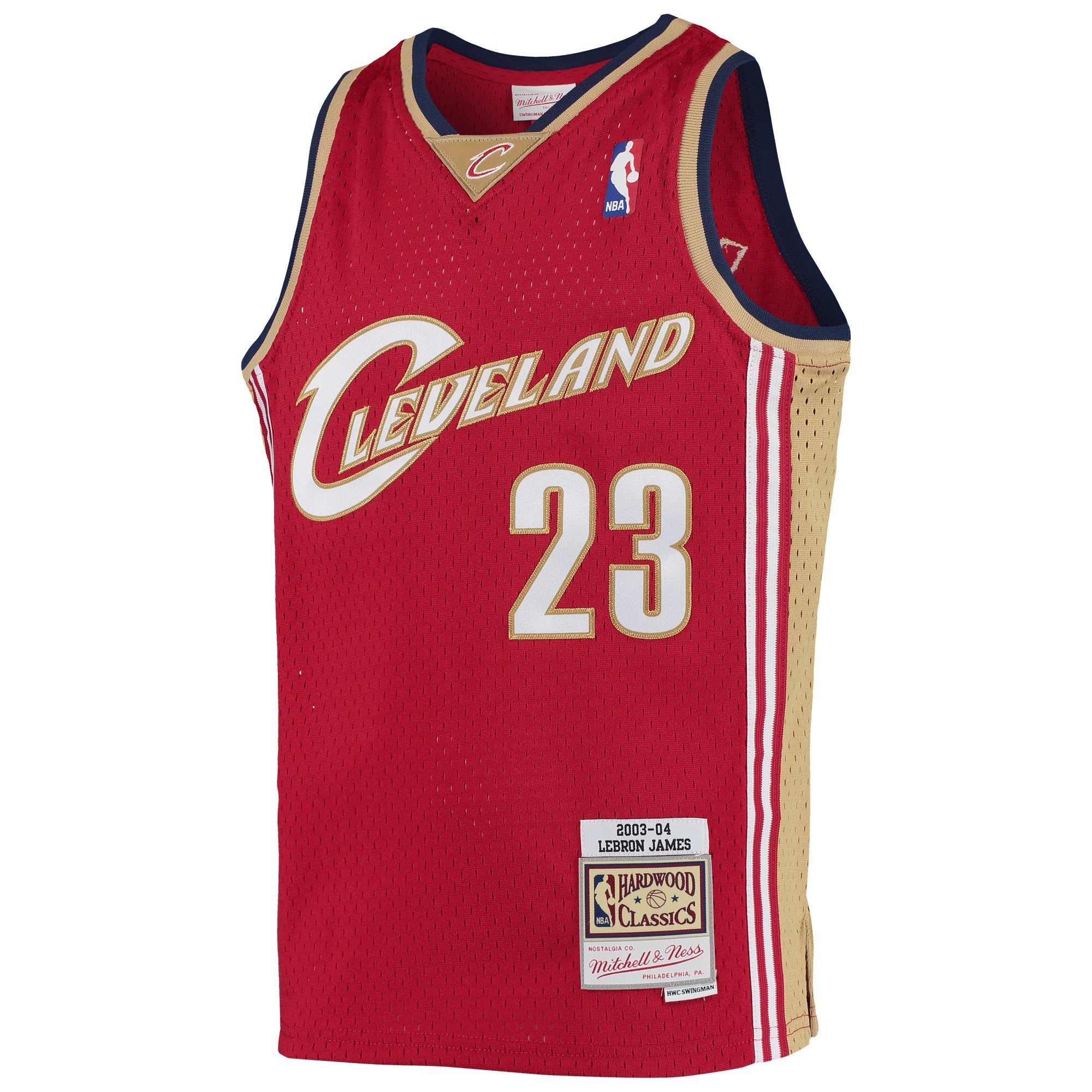 LeBron James Cleveland Cavaliers Mitchell & Ness Youth 2003-04 Hardwood Classics Swingman Jersey – Wine Clowdercats