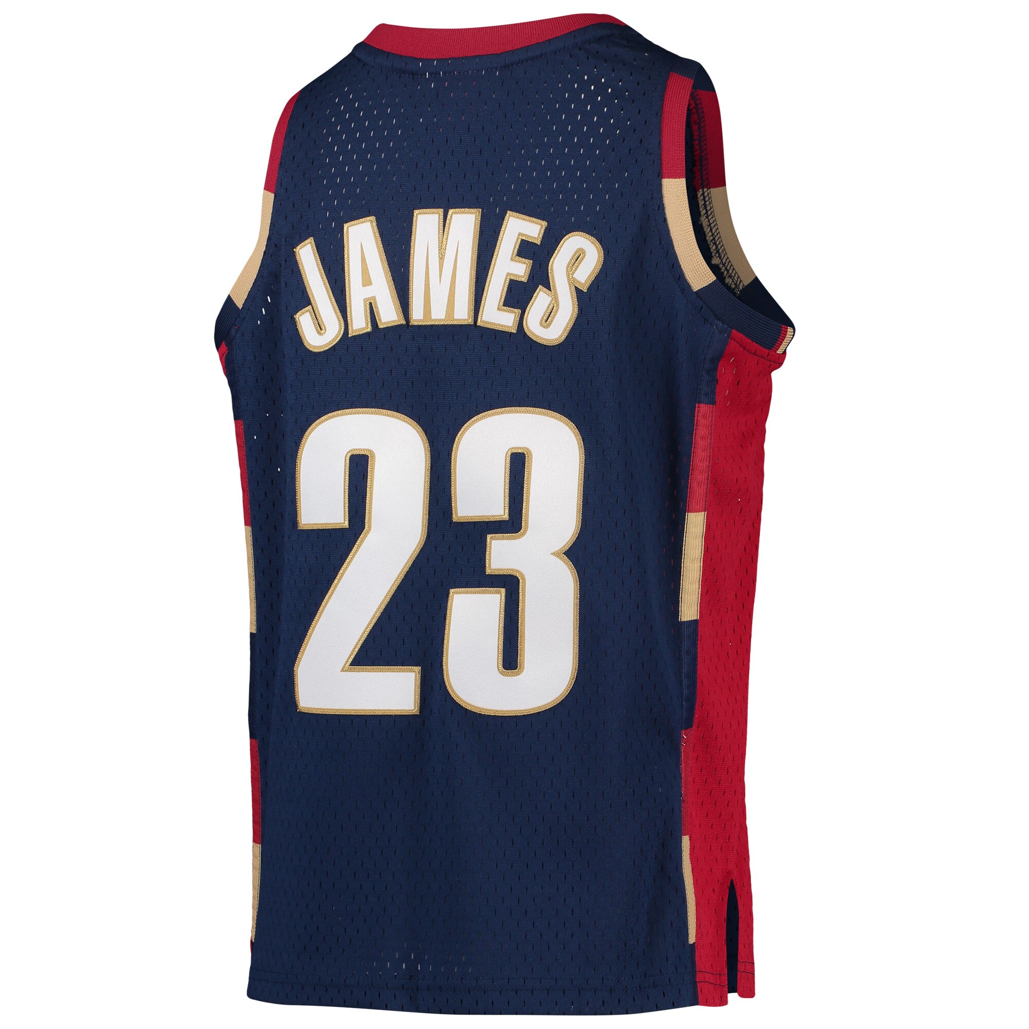 LeBron James Cleveland Cavaliers Mitchell & Ness Youth 2008-09 Hardwood Classics Swingman Jersey – Navy Clowdercats