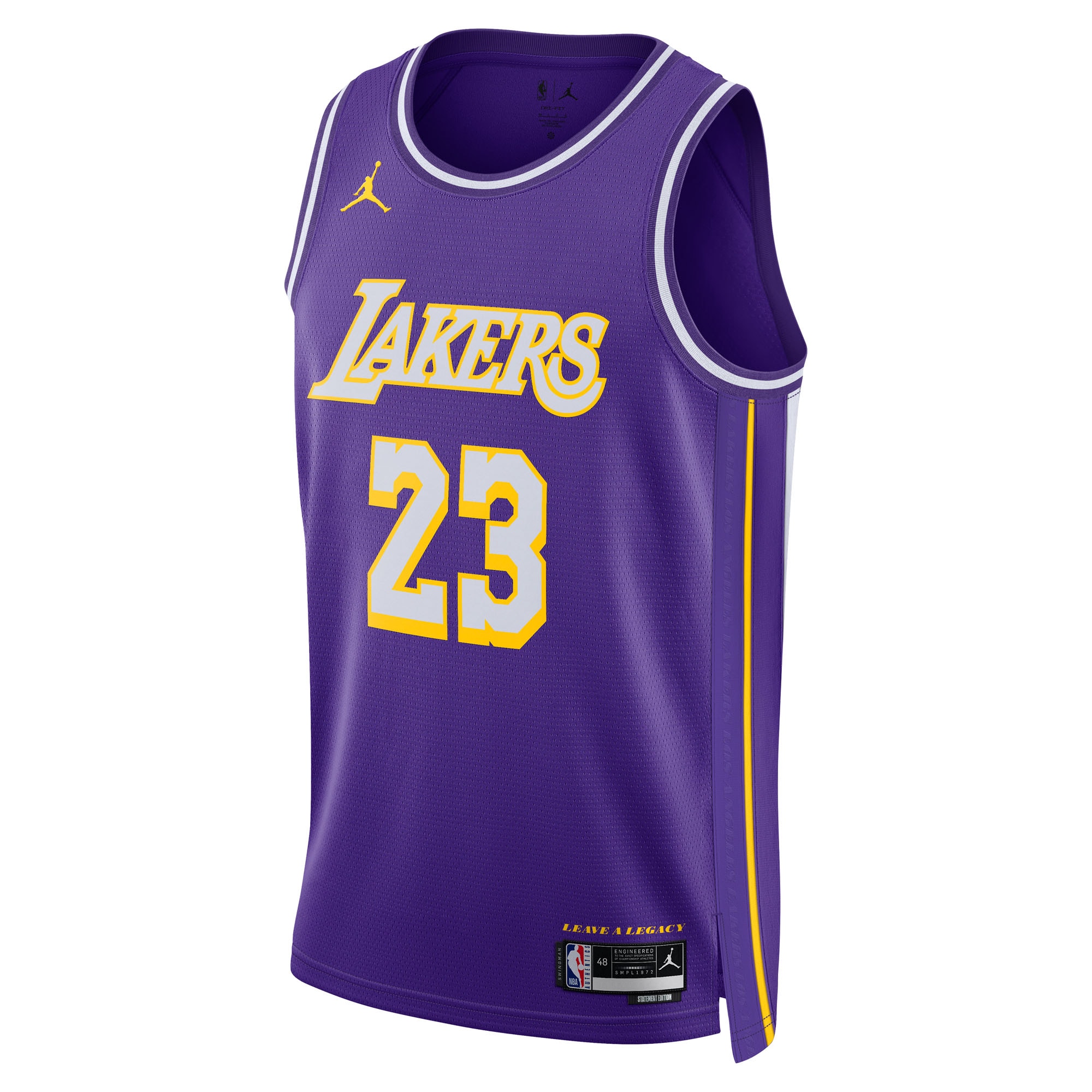LeBron James Los Angeles Lakers Jordan Brand Unisex Swingman Jersey – Statement Edition – Purple Clowdercats