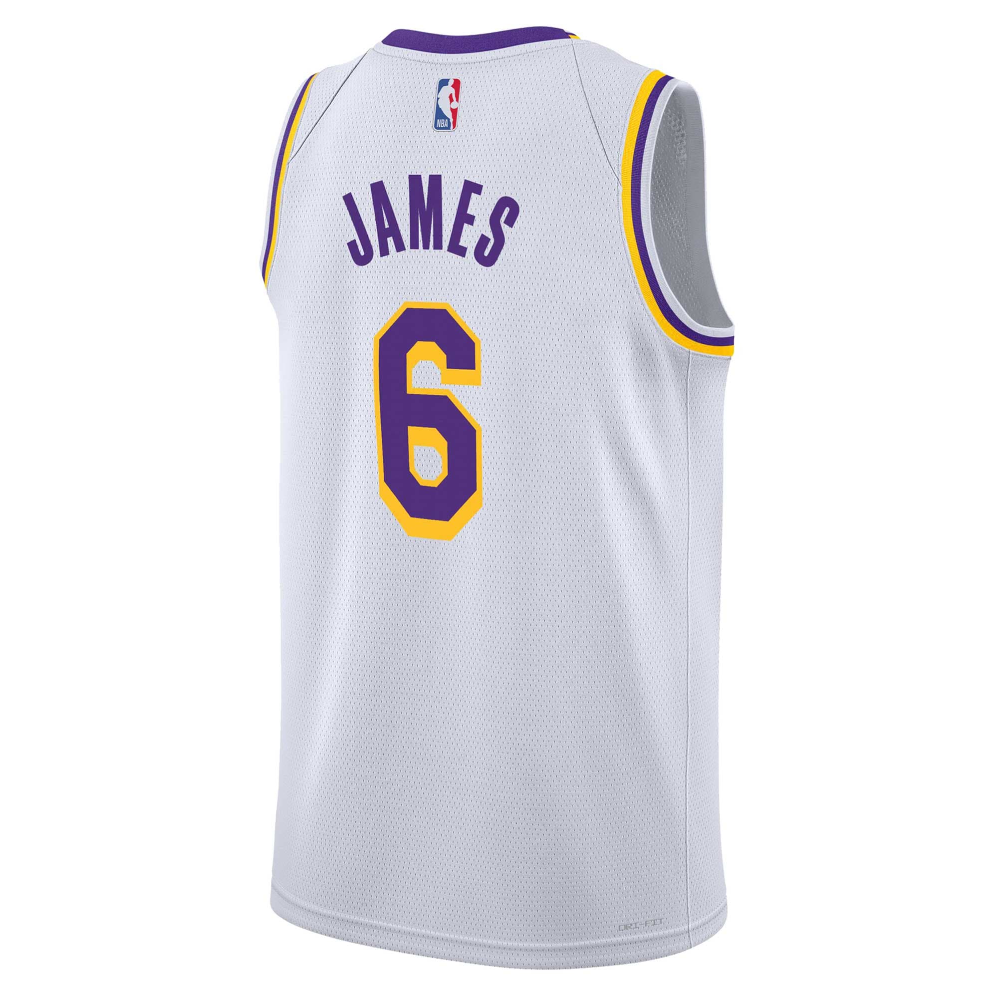LeBron James Los Angeles Lakers Nike Youth Swingman Jersey – Association Edition – White Clowdercats
