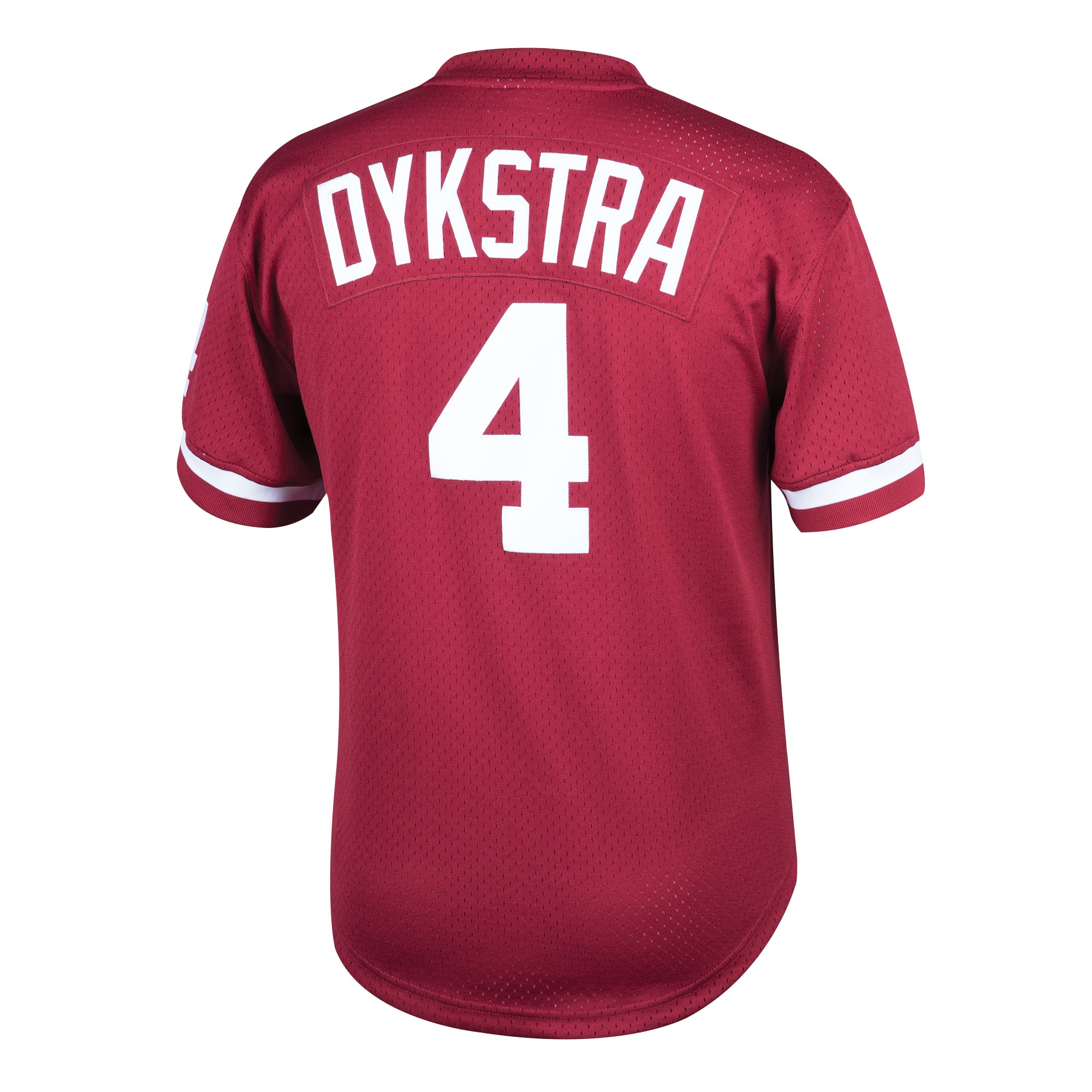 Lenny Dykstra Philadelphia Phillies Mitchell & Ness Youth Cooperstown Collection Mesh Batting Practice Jersey – Burgundy