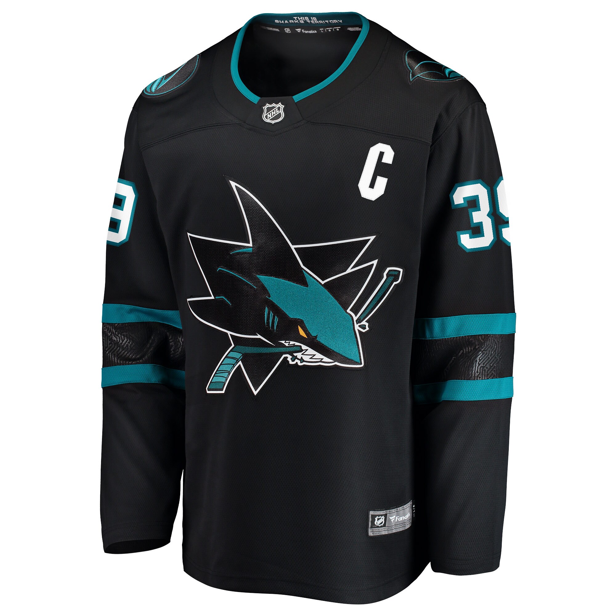 Logan Couture San Jose Sharks Fanatics Breakaway Jersey – Black Clowdercats