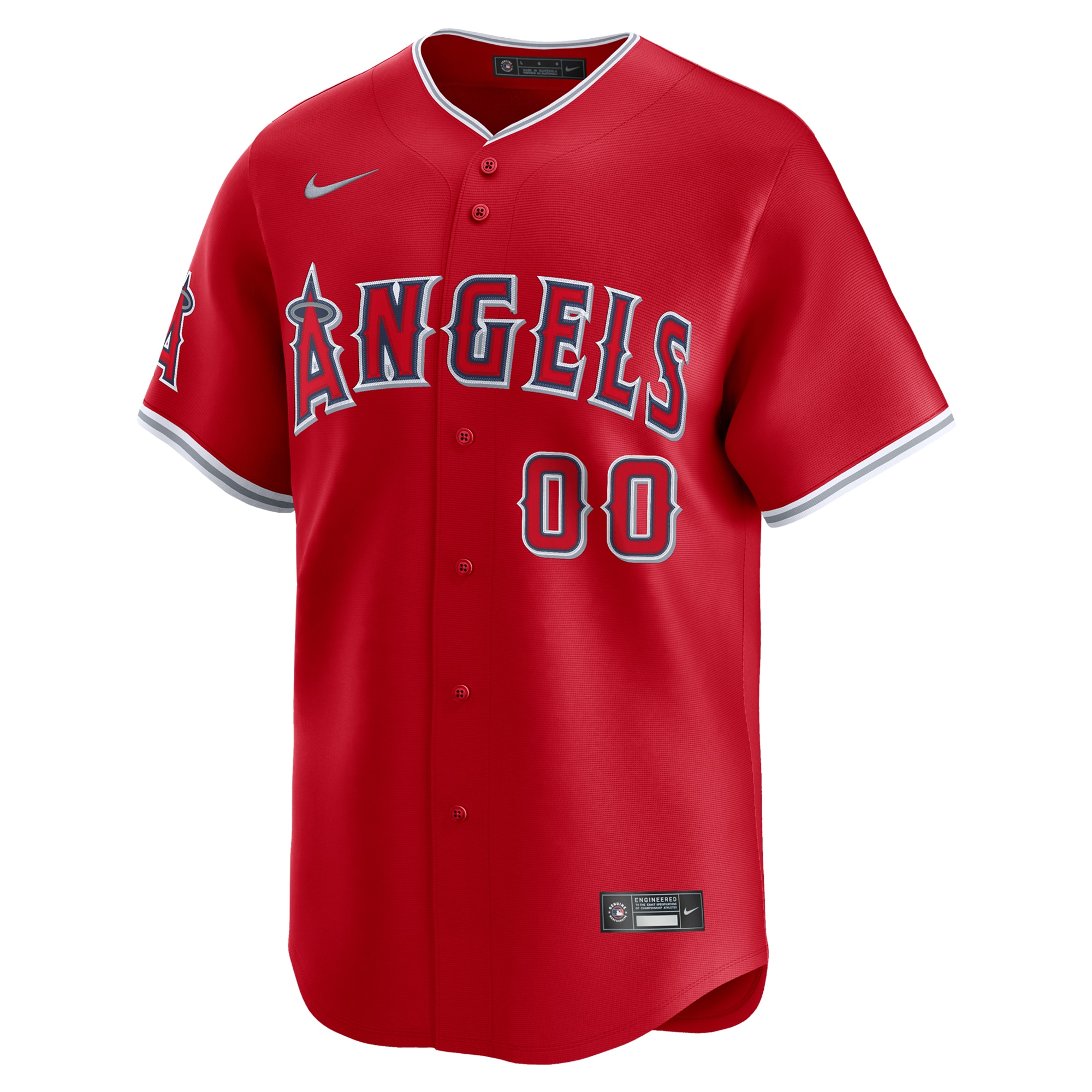 Los Angeles Angels Nike Alternate Limited Custom Jersey – Red