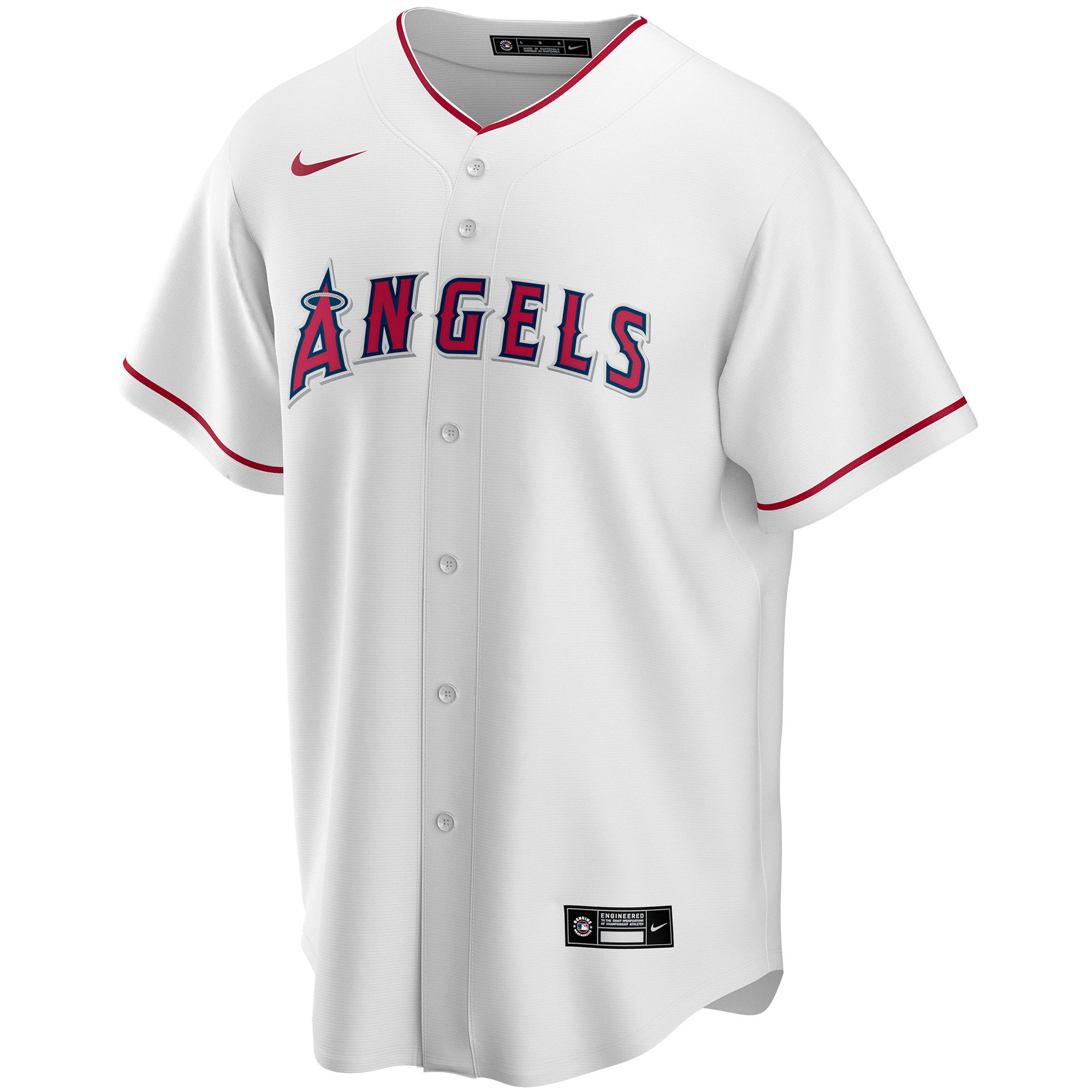 Los Angeles Angels Nike Home Replica Custom Jersey – White