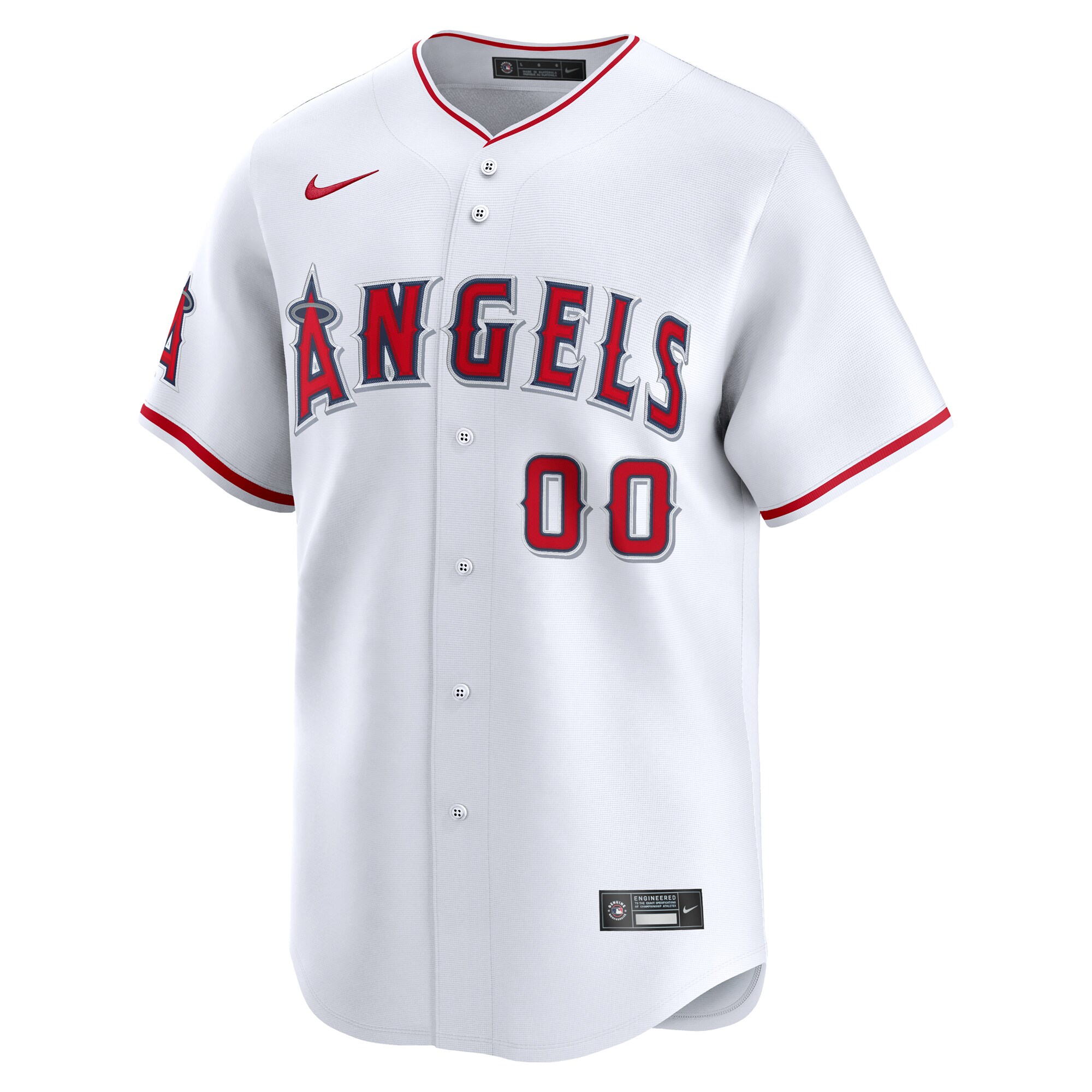 Los Angeles Angels Nike Youth Home Custom Limited Jersey – White