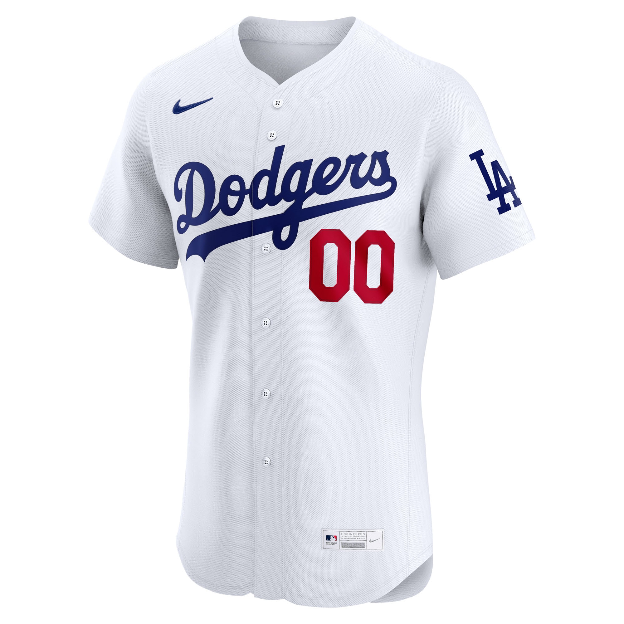 Los Angeles Dodgers Nike Home Elite Custom Jersey – White