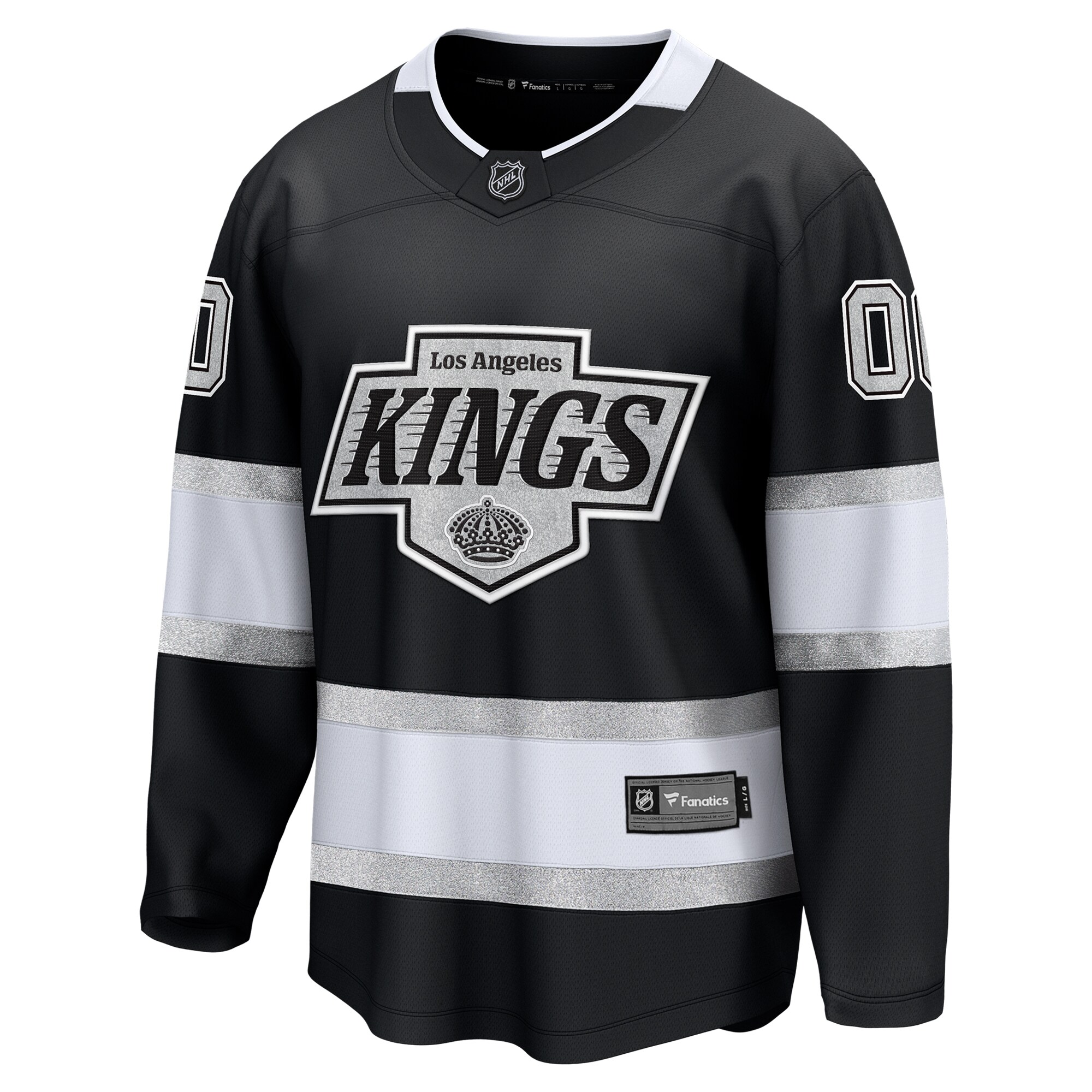 Los Angeles Kings Fanatics Home Breakaway Custom Jersey – Black Clowdercats
