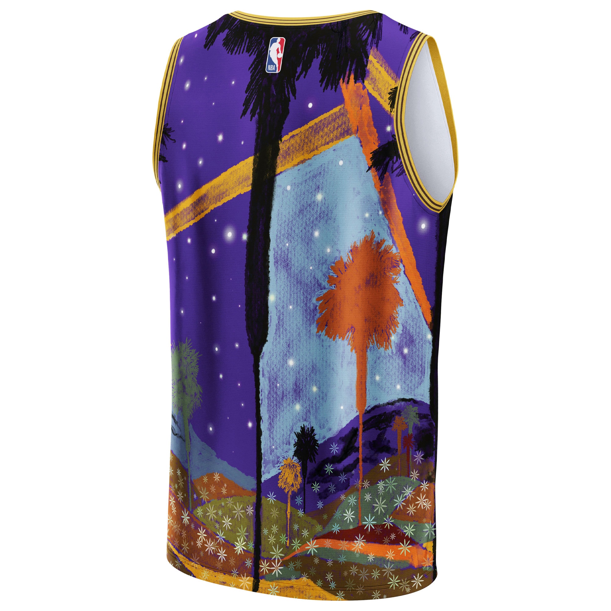 Los Angeles Lakers NBA & KidSuper Studios by Fanatics Unisex Hometown Jersey – Purple Clowdercats