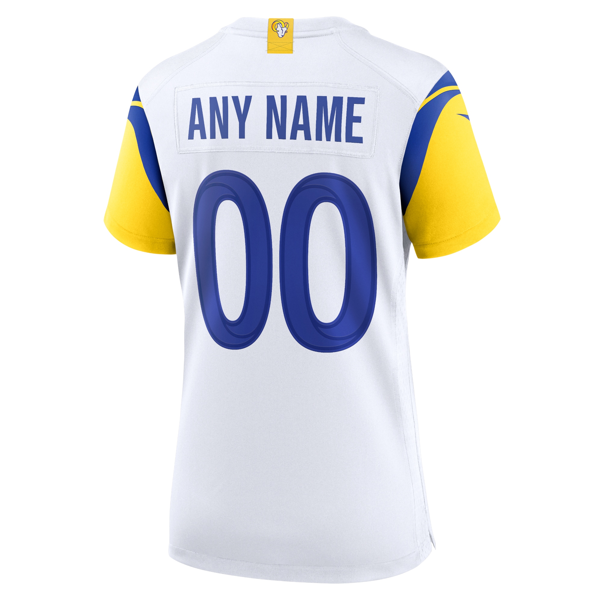 Los Angeles Rams Nike Women’s Alternate Custom Jersey – White Clowdercats