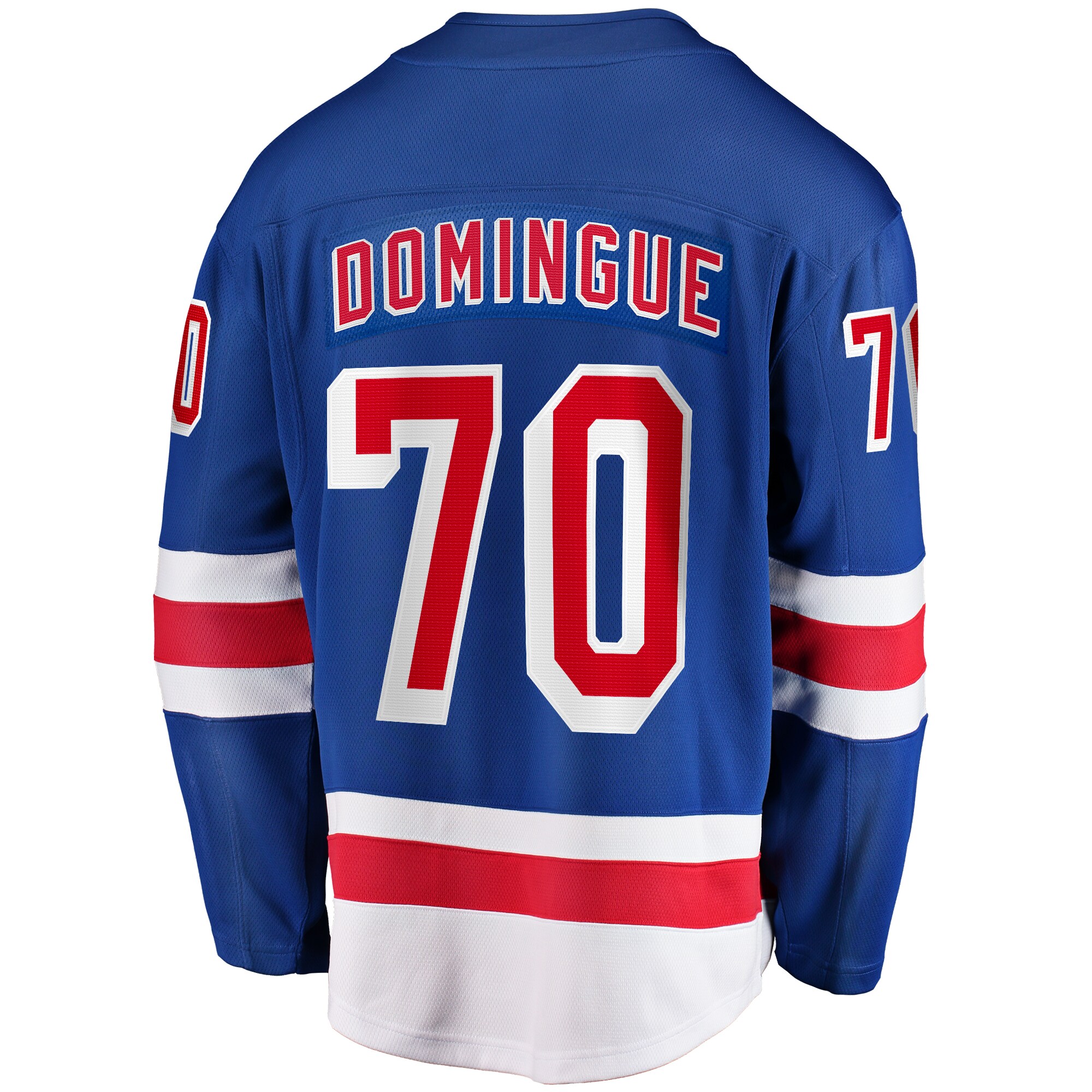 Louis Domingue New York Rangers Fanatics Home Breakaway Jersey – Blue Clowdercats