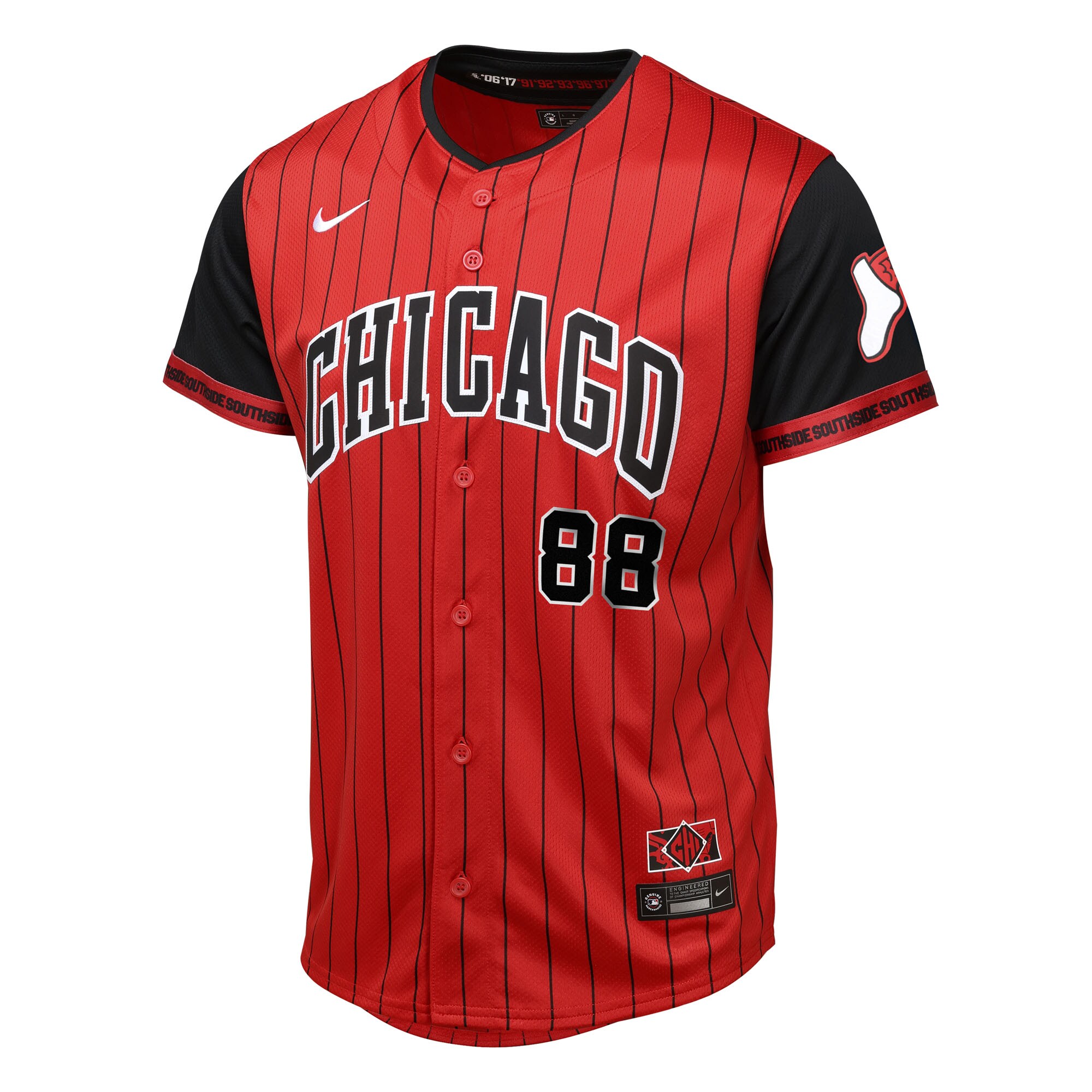 Luis Robert Jr. Chicago White Sox Youth 2025 City Connect Limited Player Jersey – Red/Black