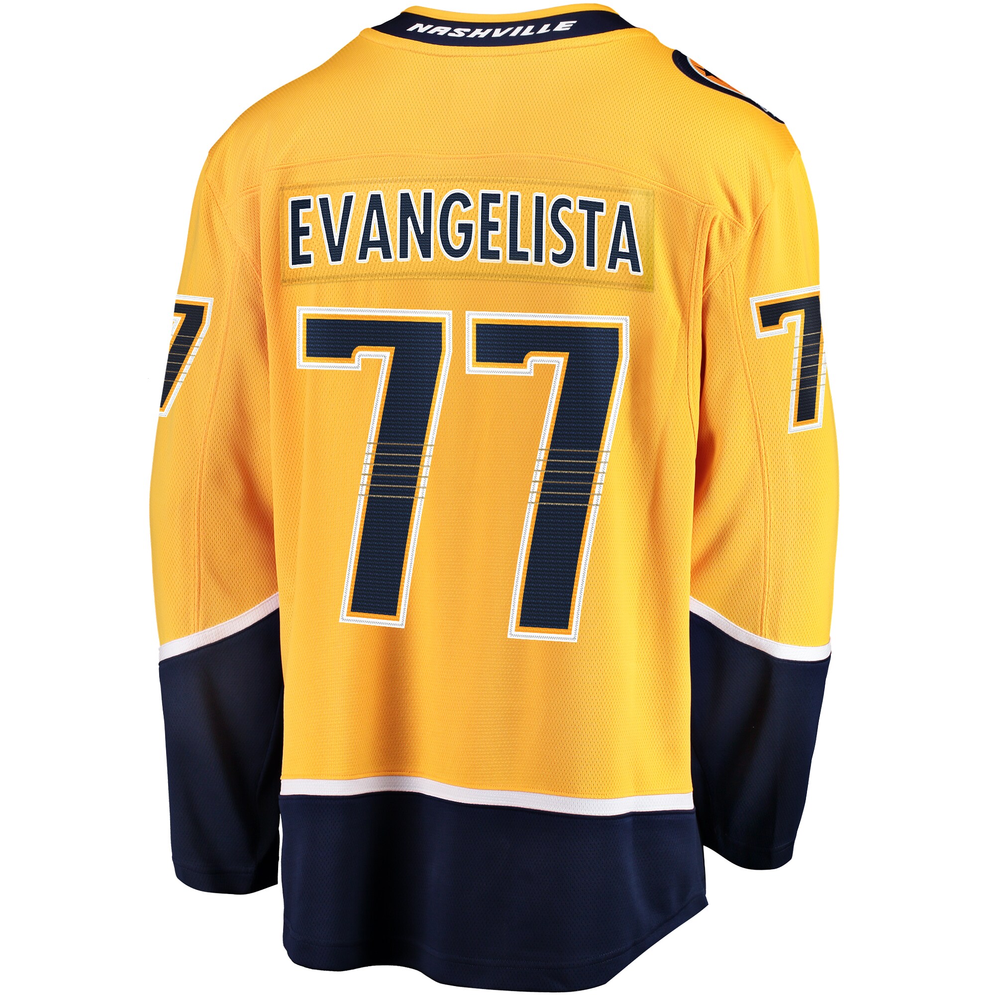 Luke Evangelista Nashville Predators Fanatics Premier Breakaway Player Jersey – Gold Clowdercats