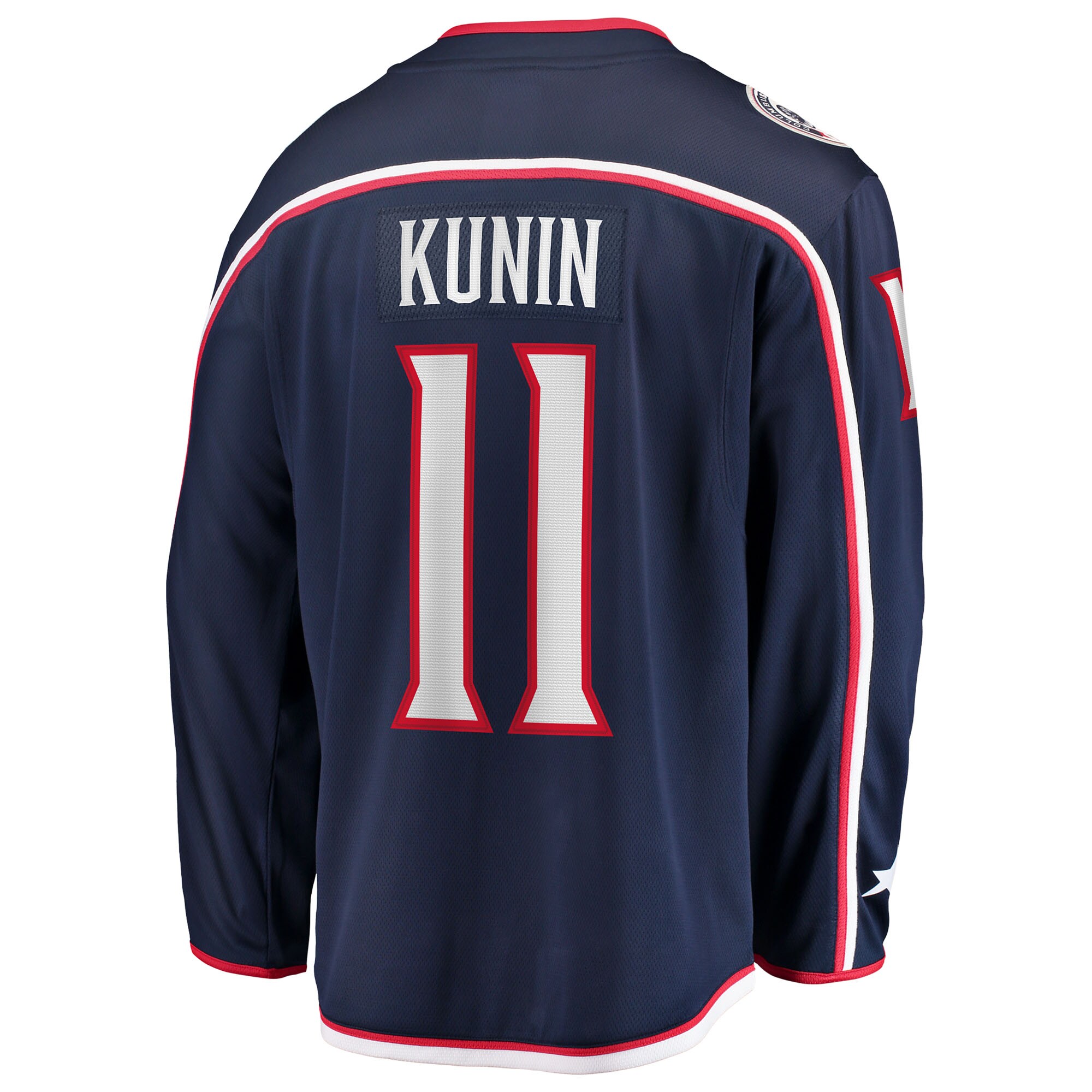 Luke Kunin Columbus Blue Jackets Fanatics Home Breakaway Jersey – Navy Clowdercats