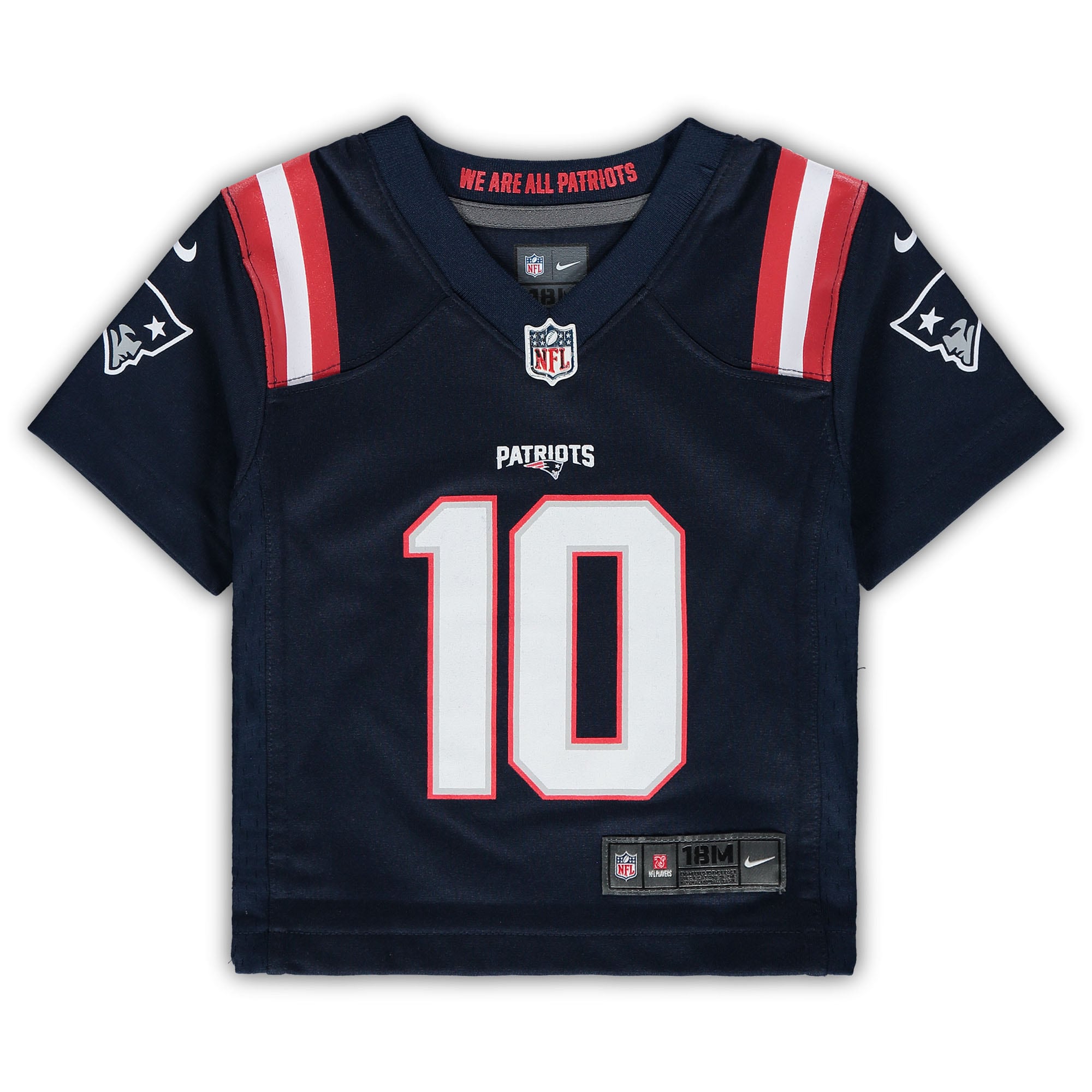 Mac Jones New England Patriots Nike Infant Game Jersey – Navy Clowdercats