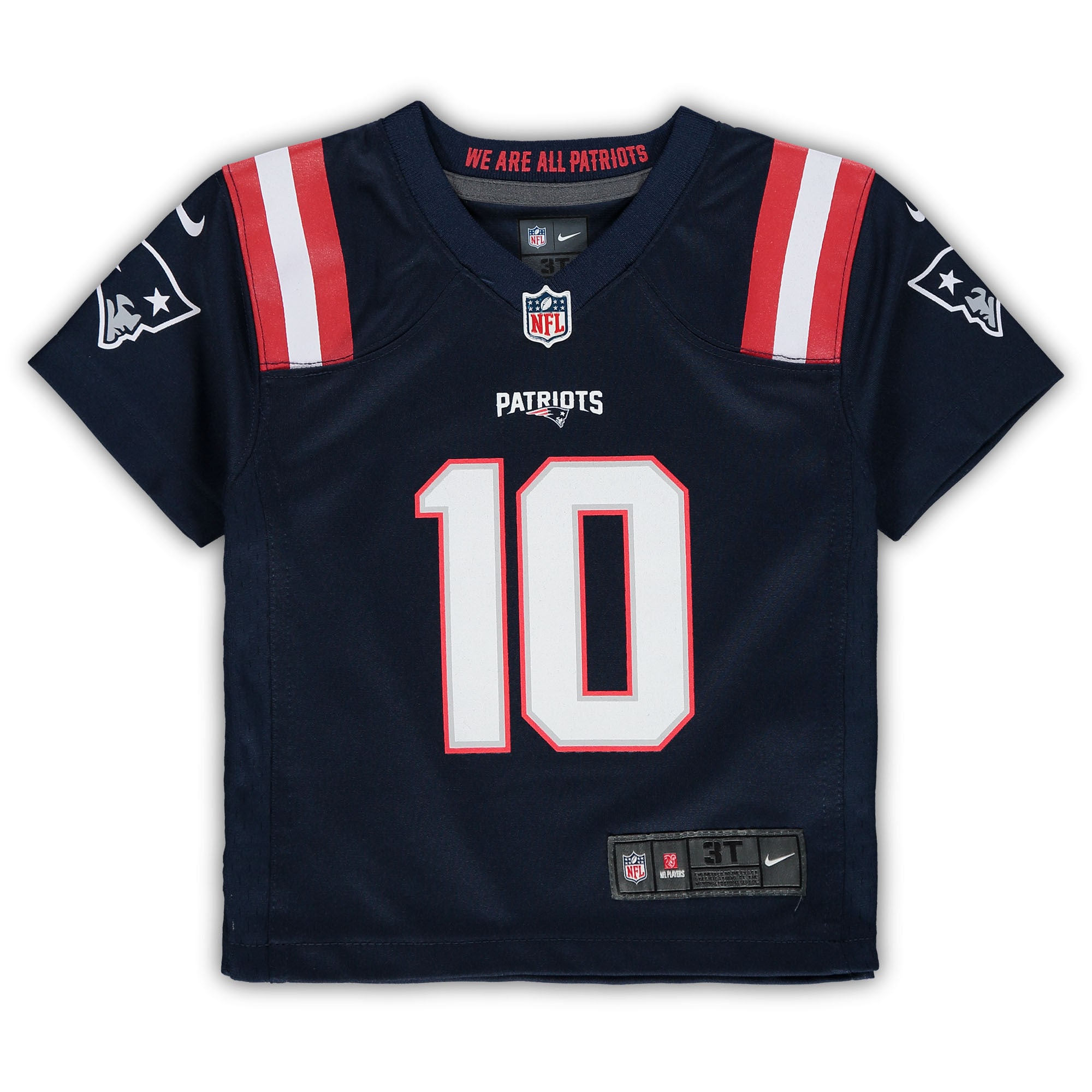 Mac Jones New England Patriots Nike Toddler Game Jersey – Navy Clowdercats