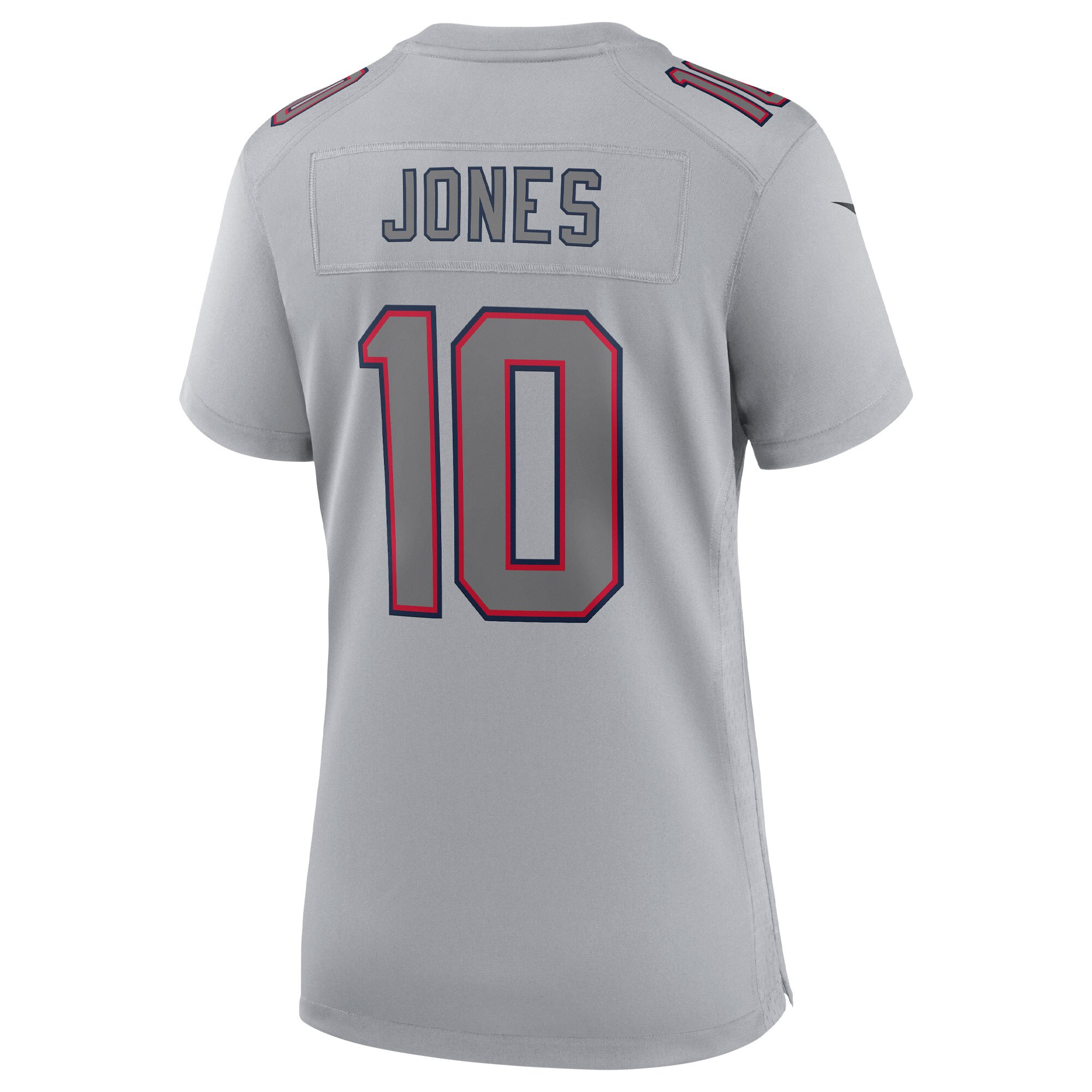 Mac Jones New England Patriots Nike Women’s Atmosphere Fashion Game Jersey – Gray Clowdercats
