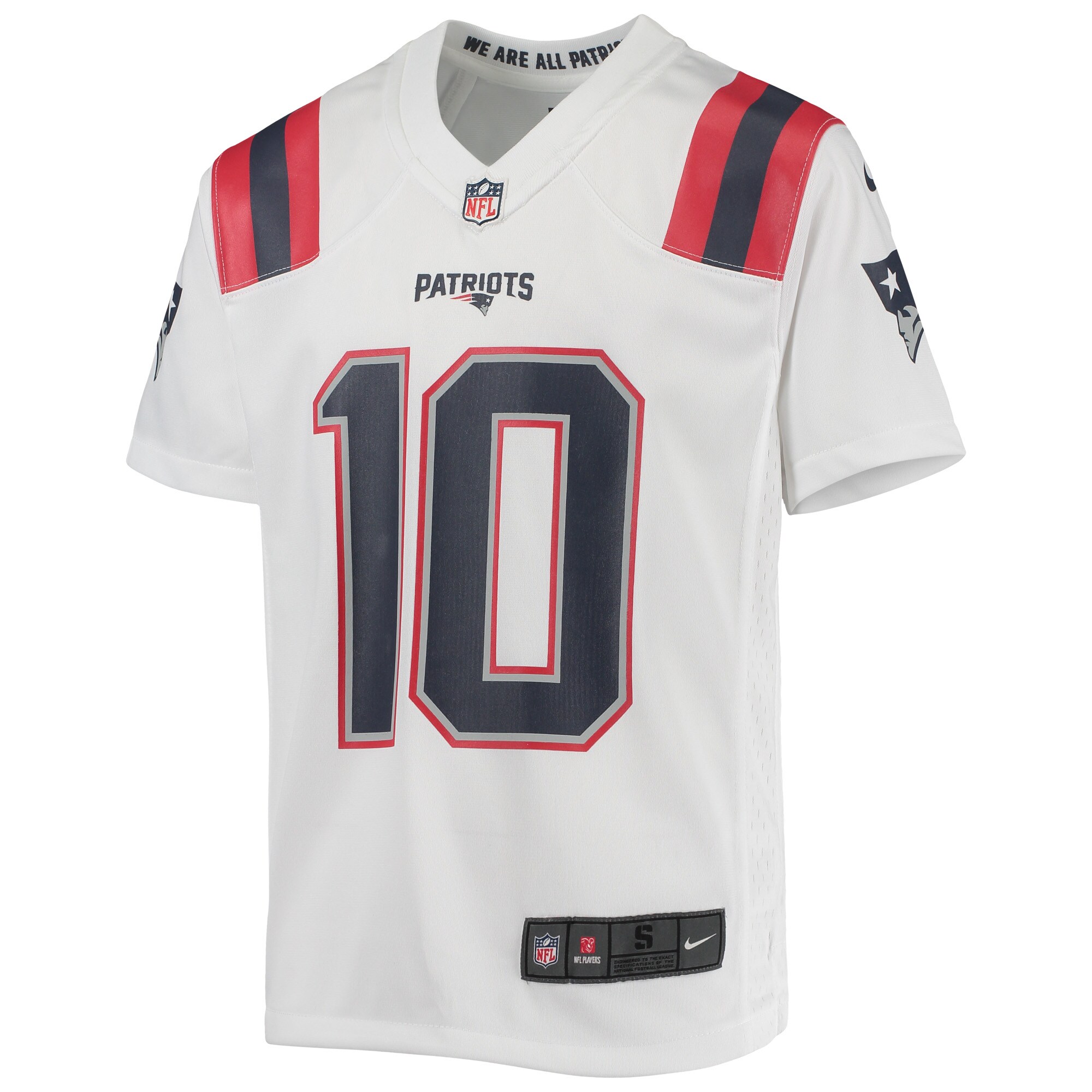 Mac Jones New England Patriots Nike Youth Game Jersey – White Clowdercats