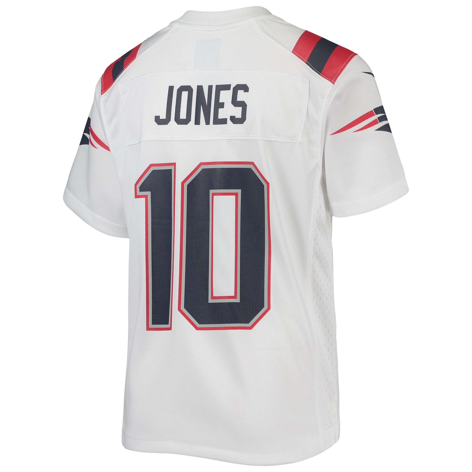 Mac Jones New England Patriots Nike Youth Game Jersey – White Clowdercats