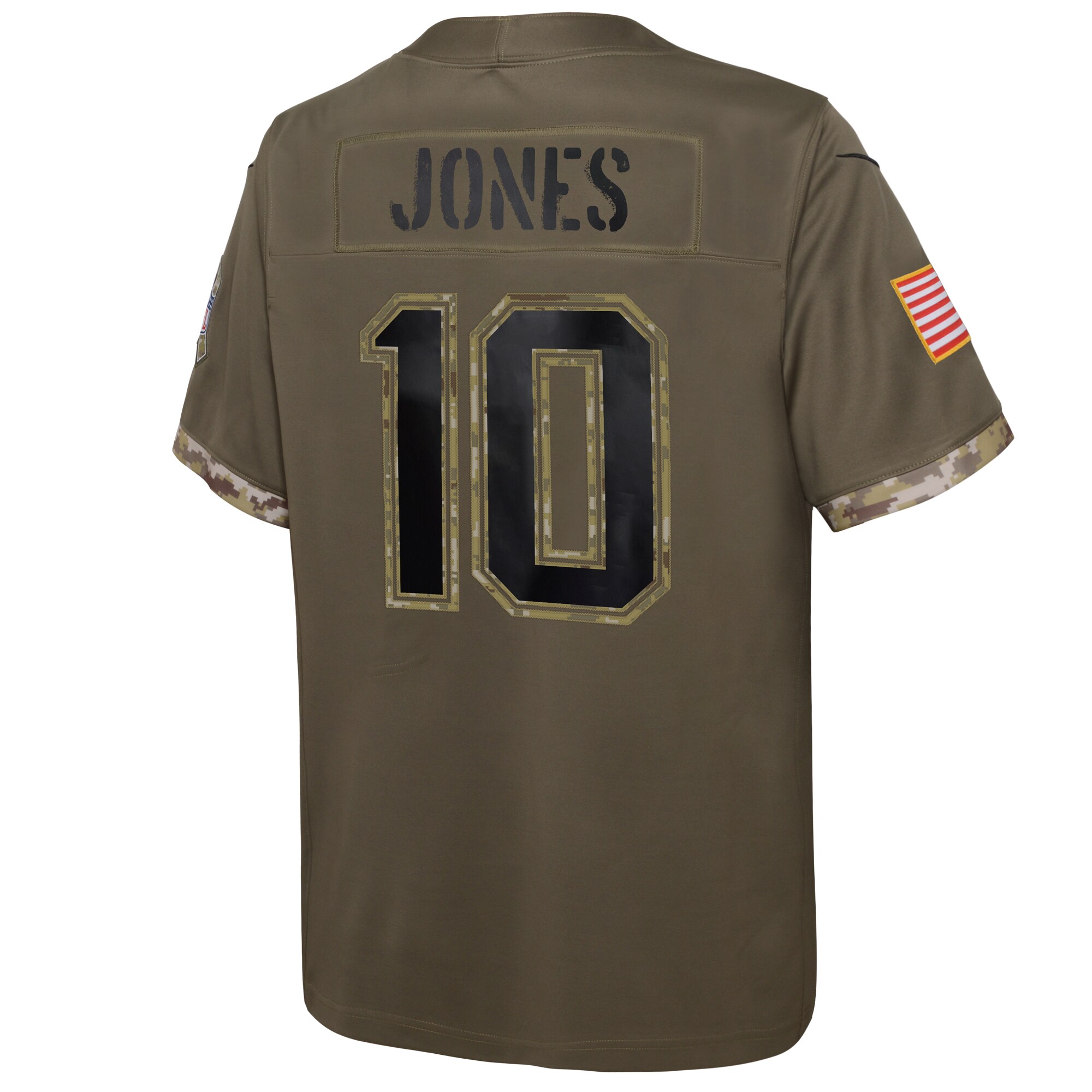 Mac Jones New England Patriots Nike Youth Salute To Service Player Limited Jersey – Olive Clowdercats