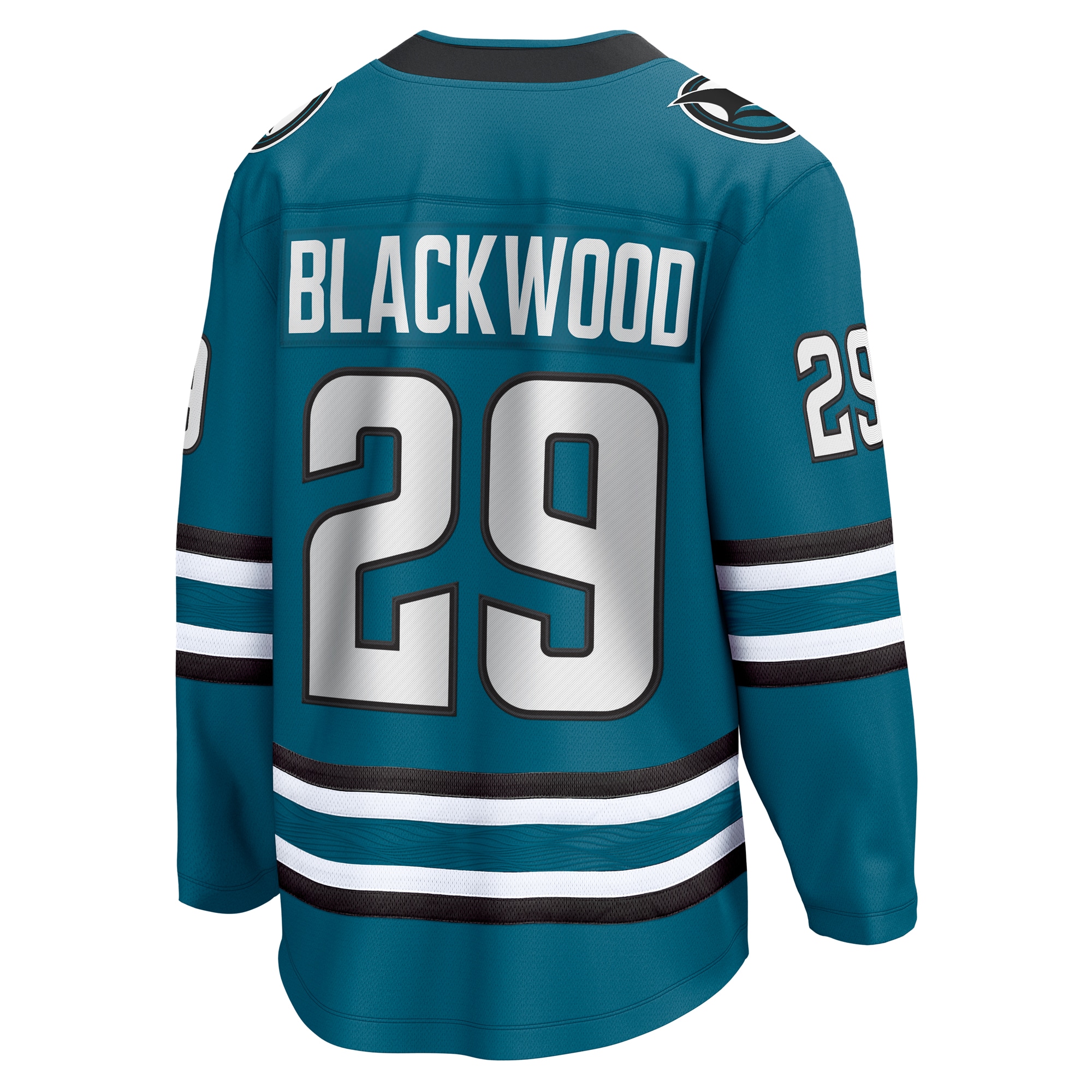 Mackenzie Blackwood San Jose Sharks Fanatics Home Breakaway Jersey – Teal Clowdercats