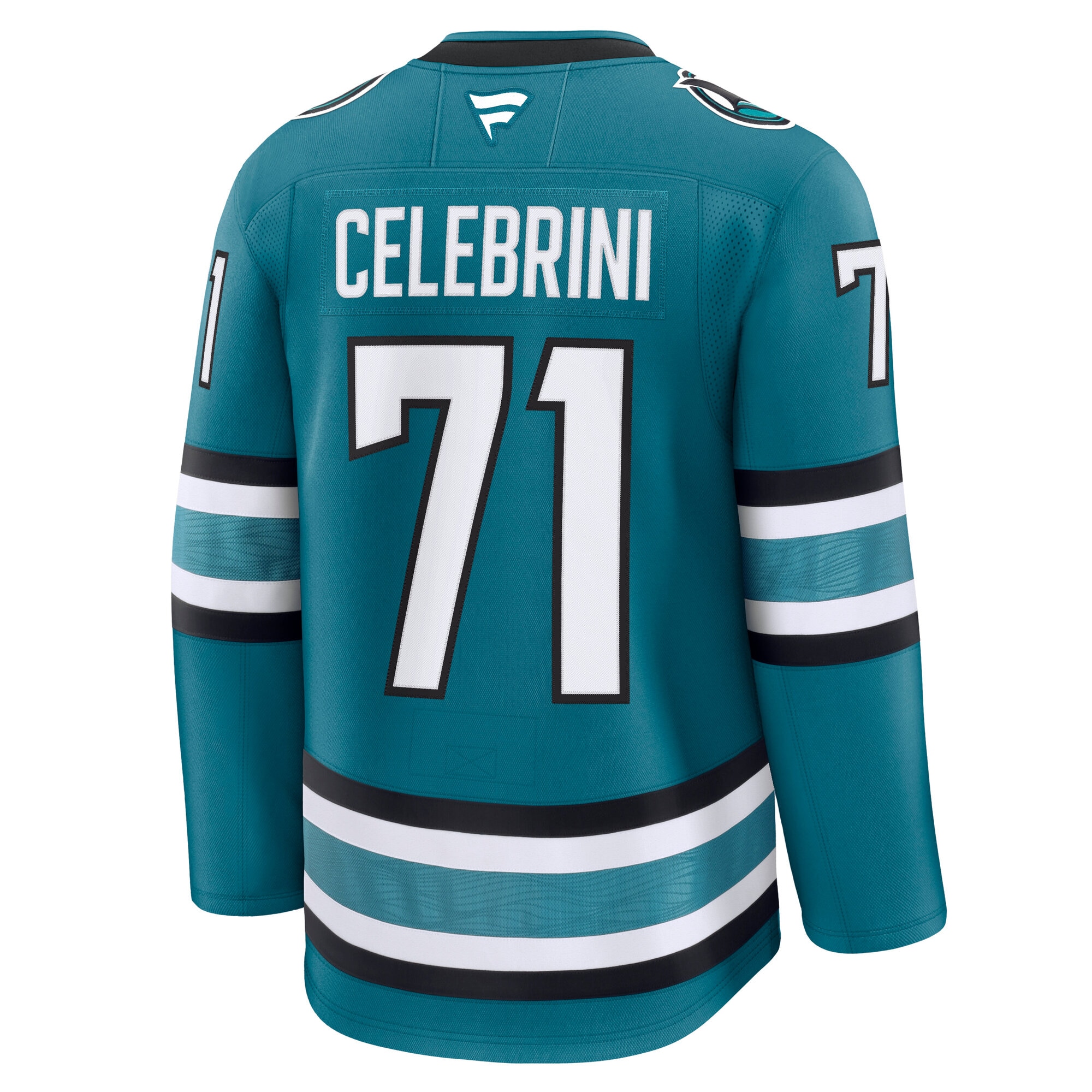 Macklin Celebrini San Jose Sharks Fanatics Home Premium Jersey – Teal Clowdercats