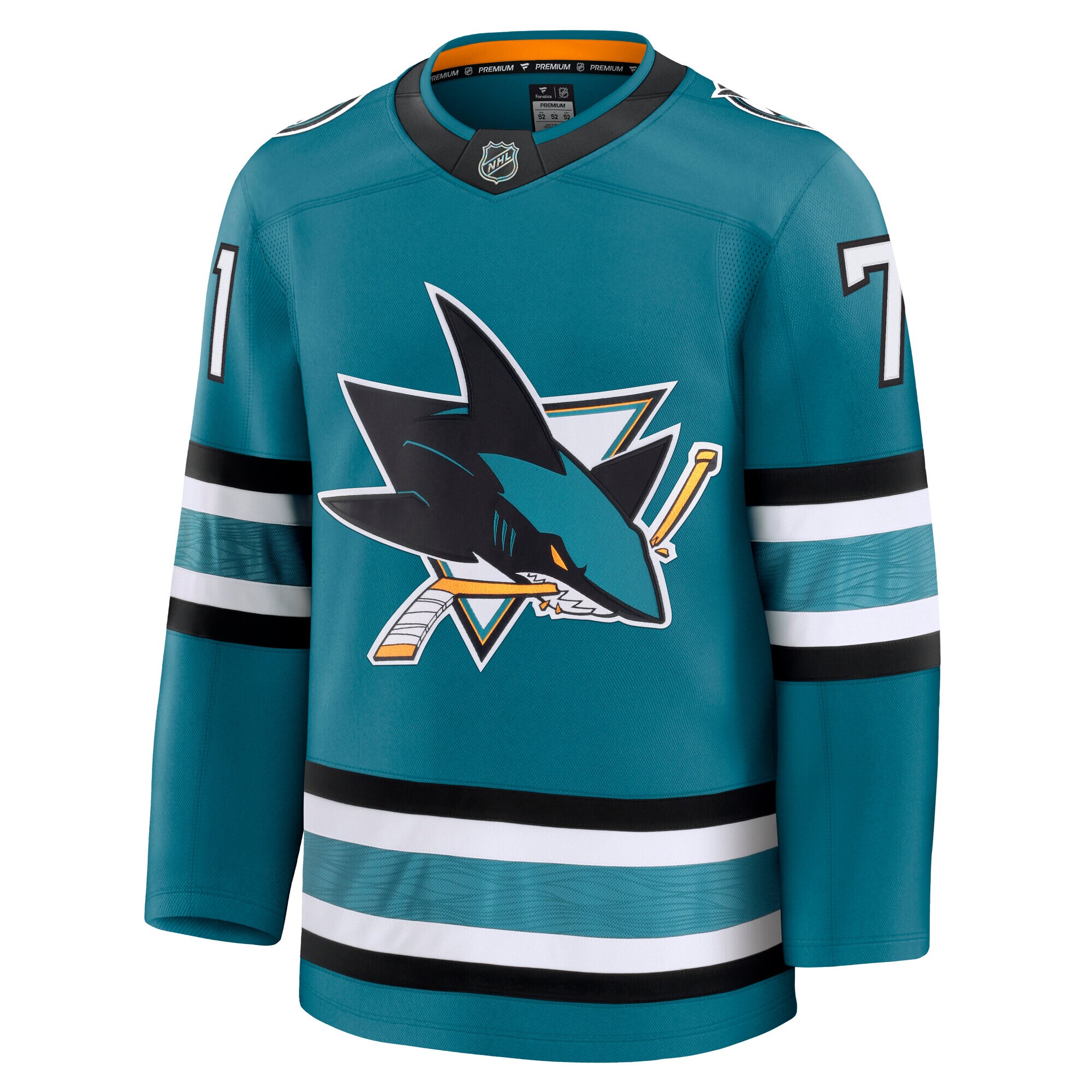 Macklin Celebrini San Jose Sharks Fanatics Home Premium Jersey – Teal Clowdercats