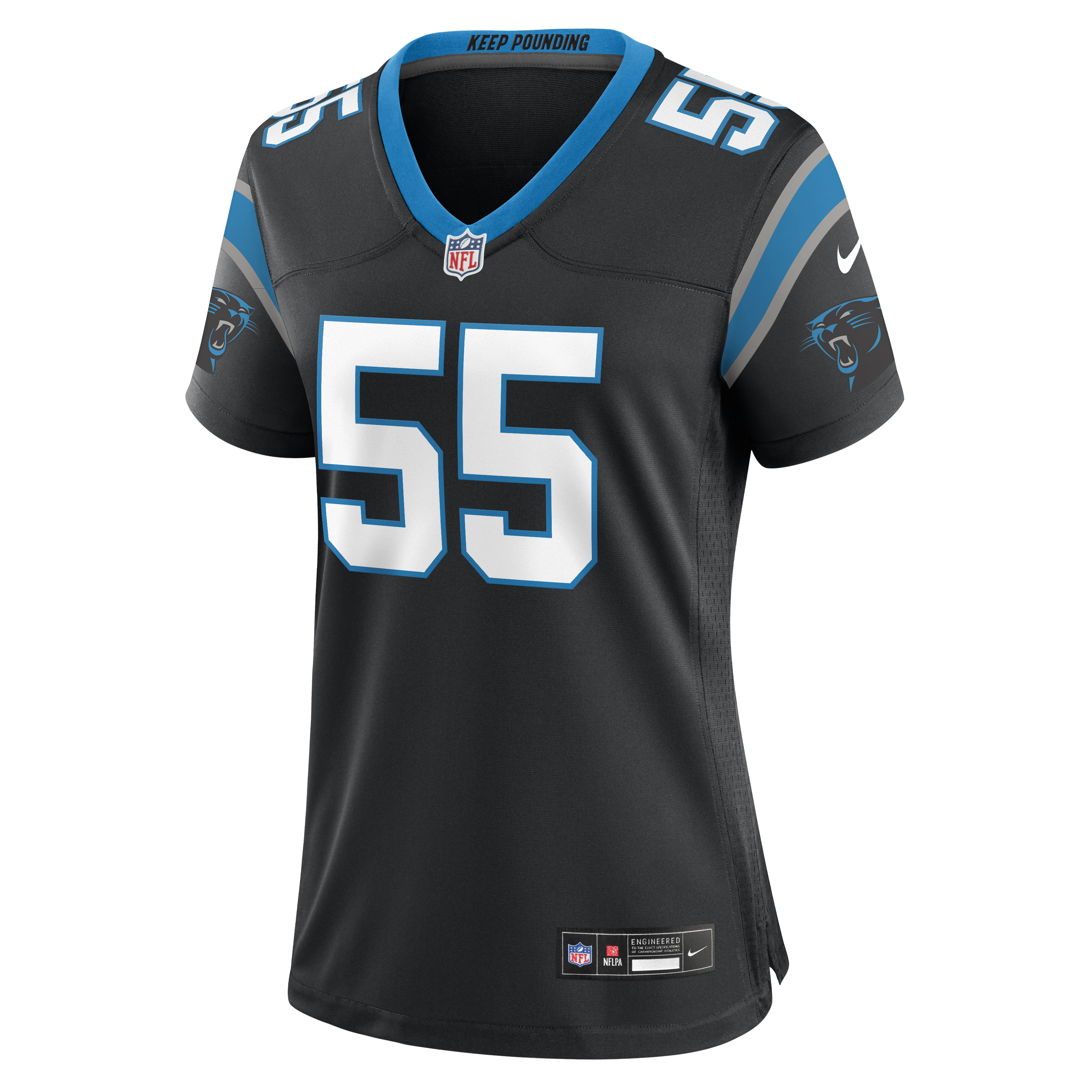 Maema Njongmeta Carolina Panthers Nike Women’s Team Game Jersey – Black Clowdercats