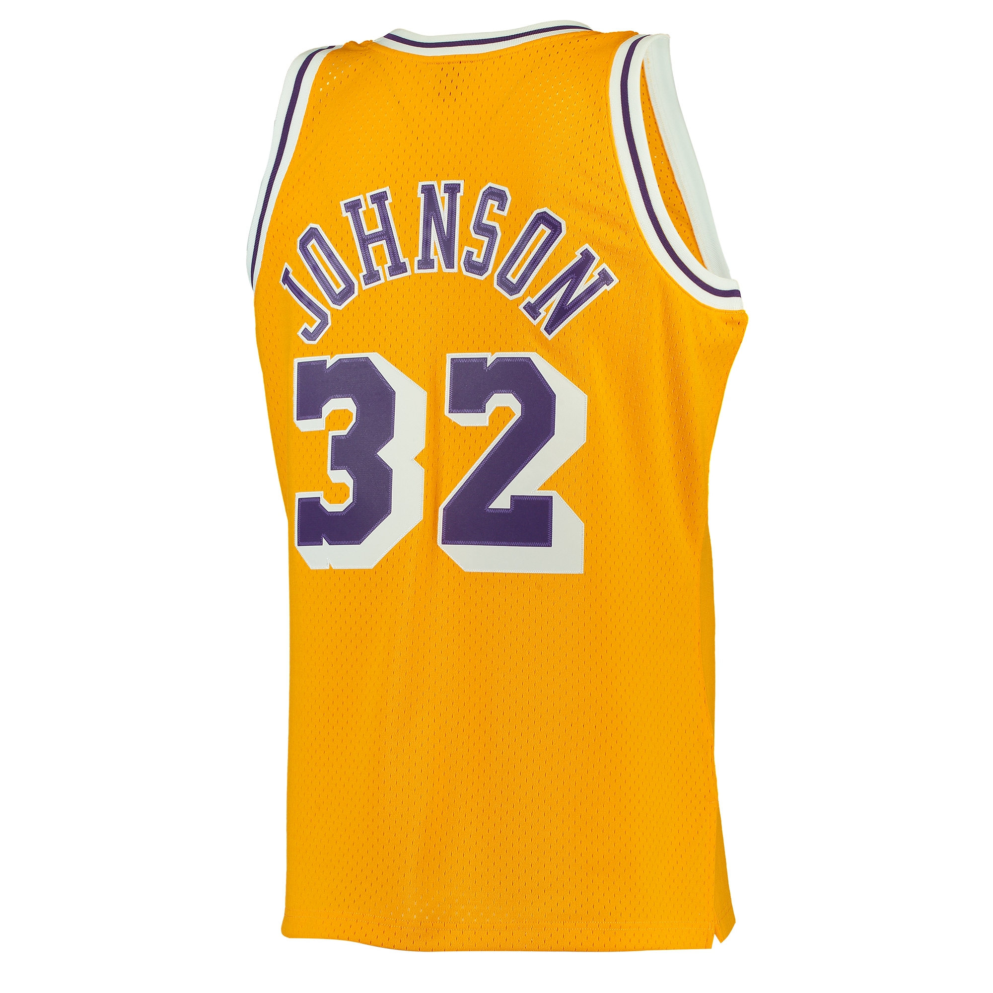 Magic Johnson Los Angeles Lakers Mitchell & Ness 1984/85 Hardwood Classics Swingman Jersey – Gold Clowdercats