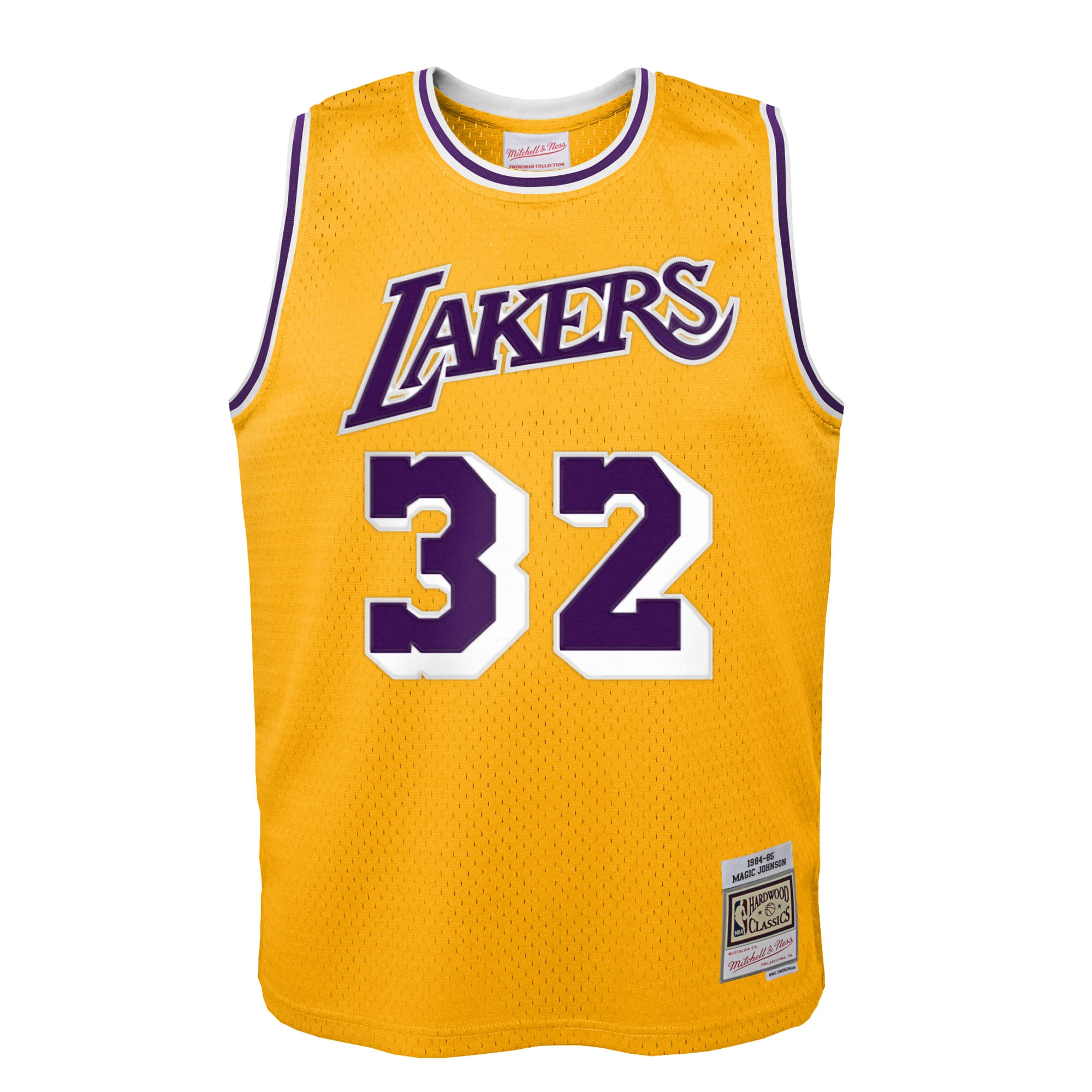 Magic Johnson Los Angeles Lakers Toddler 1984/85 Swingman Jersey – Gold Clowdercats