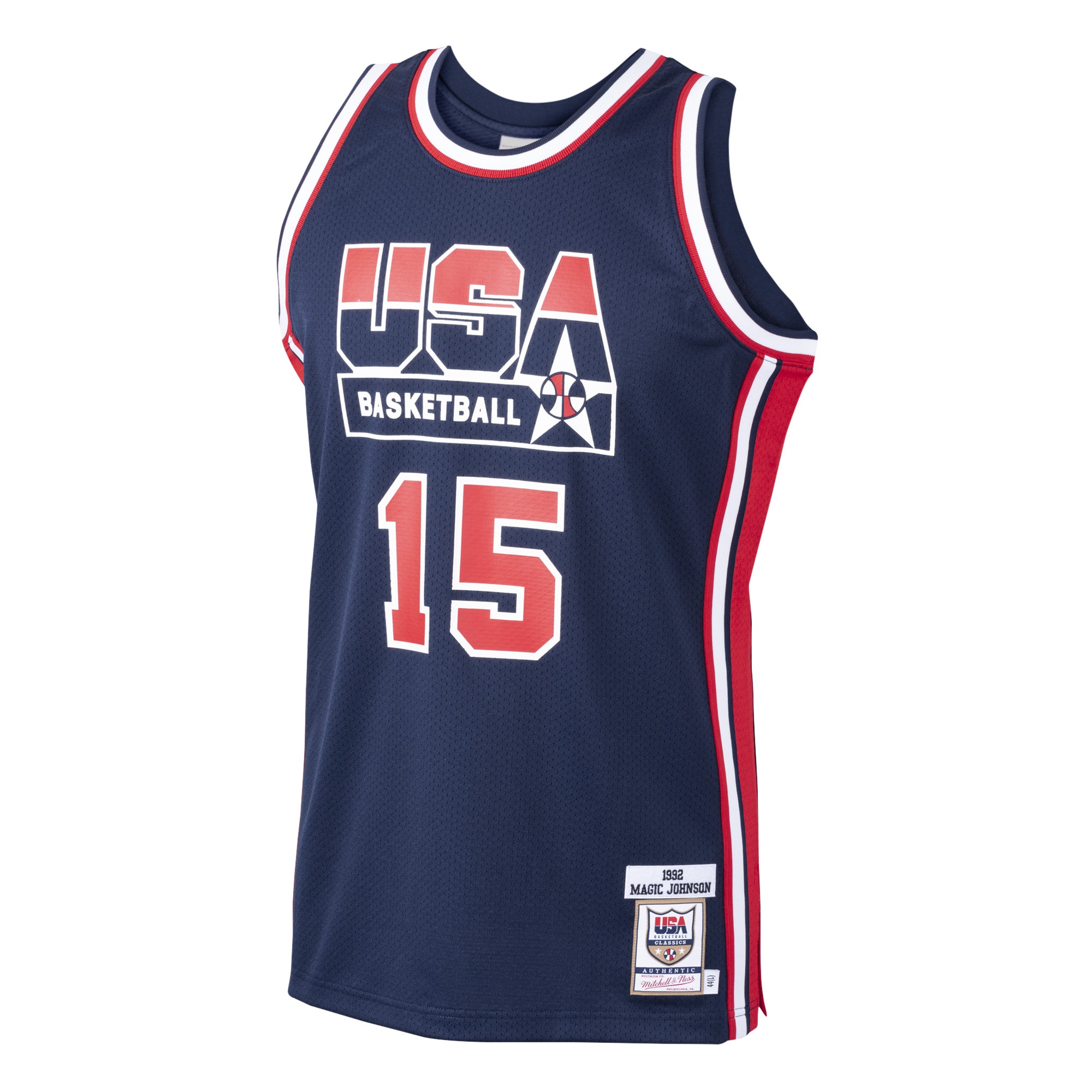 Magic Johnson USA Basketball Mitchell & Ness 1992 Dream Team Authentic Jersey – Navy Clowdercats