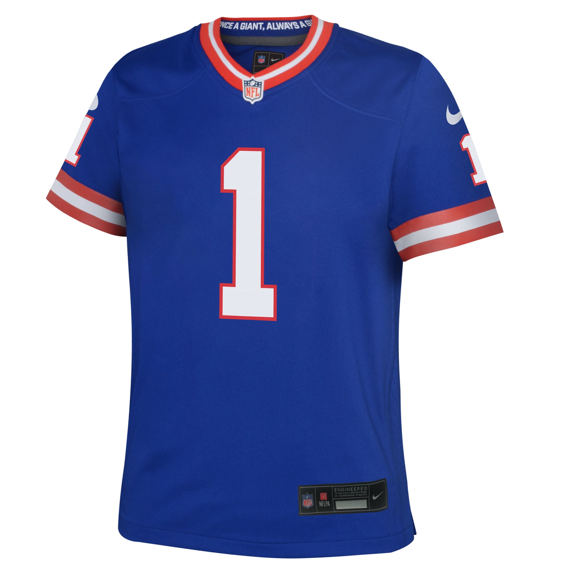 Malik Nabers New York Giants Nike Youth Alternate Game Jersey – Royal Clowdercats