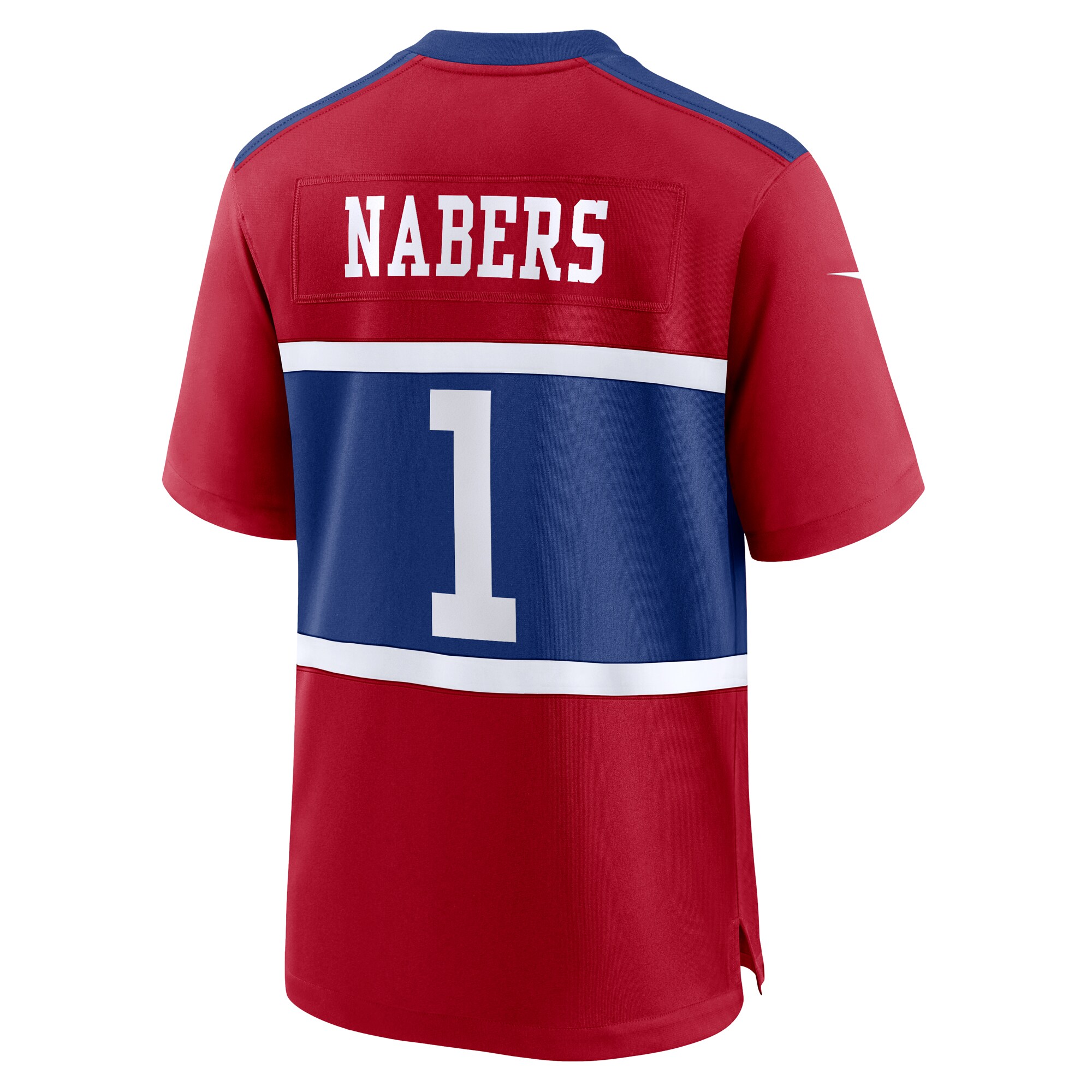 Malik Nabers New York Giants Nike Youth Game Jersey – Red Clowdercats