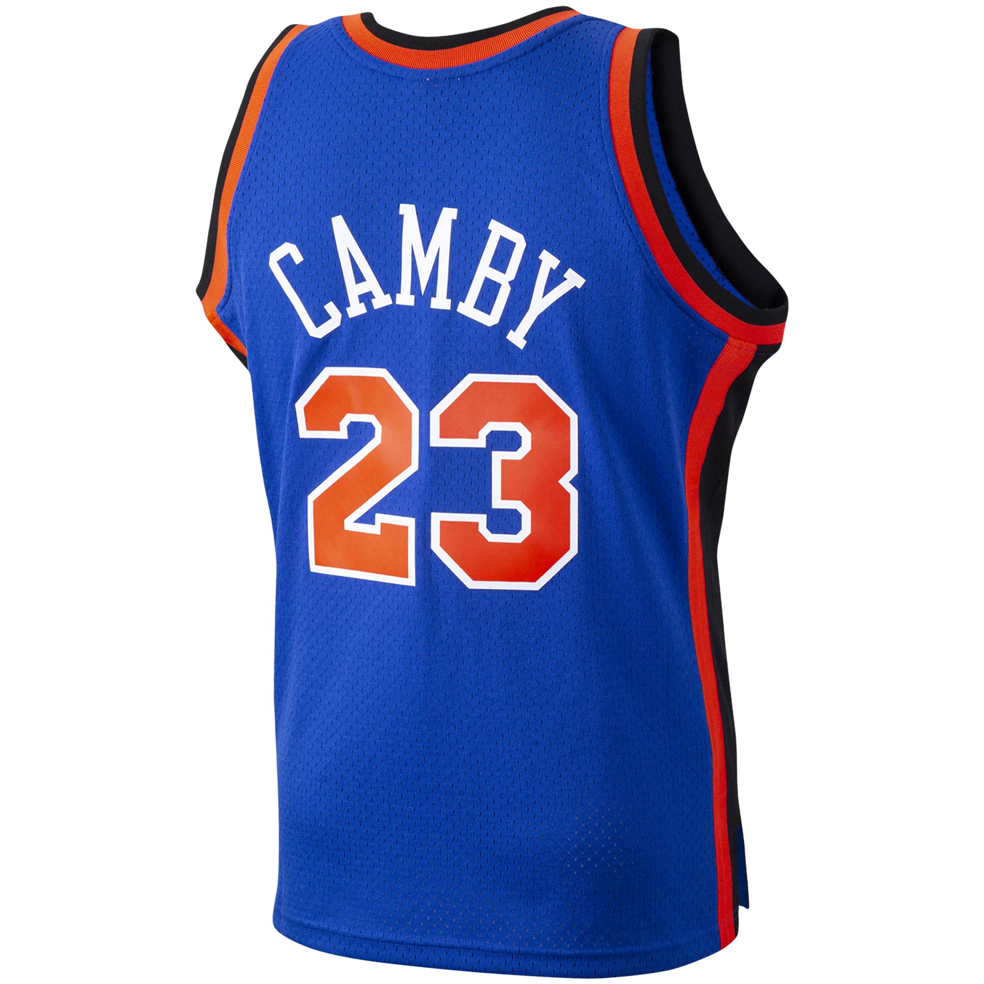 Marcus Camby New York Knicks Mitchell & Ness 1998/99 Hardwood Classics Swingman Jersey – Blue Clowdercats