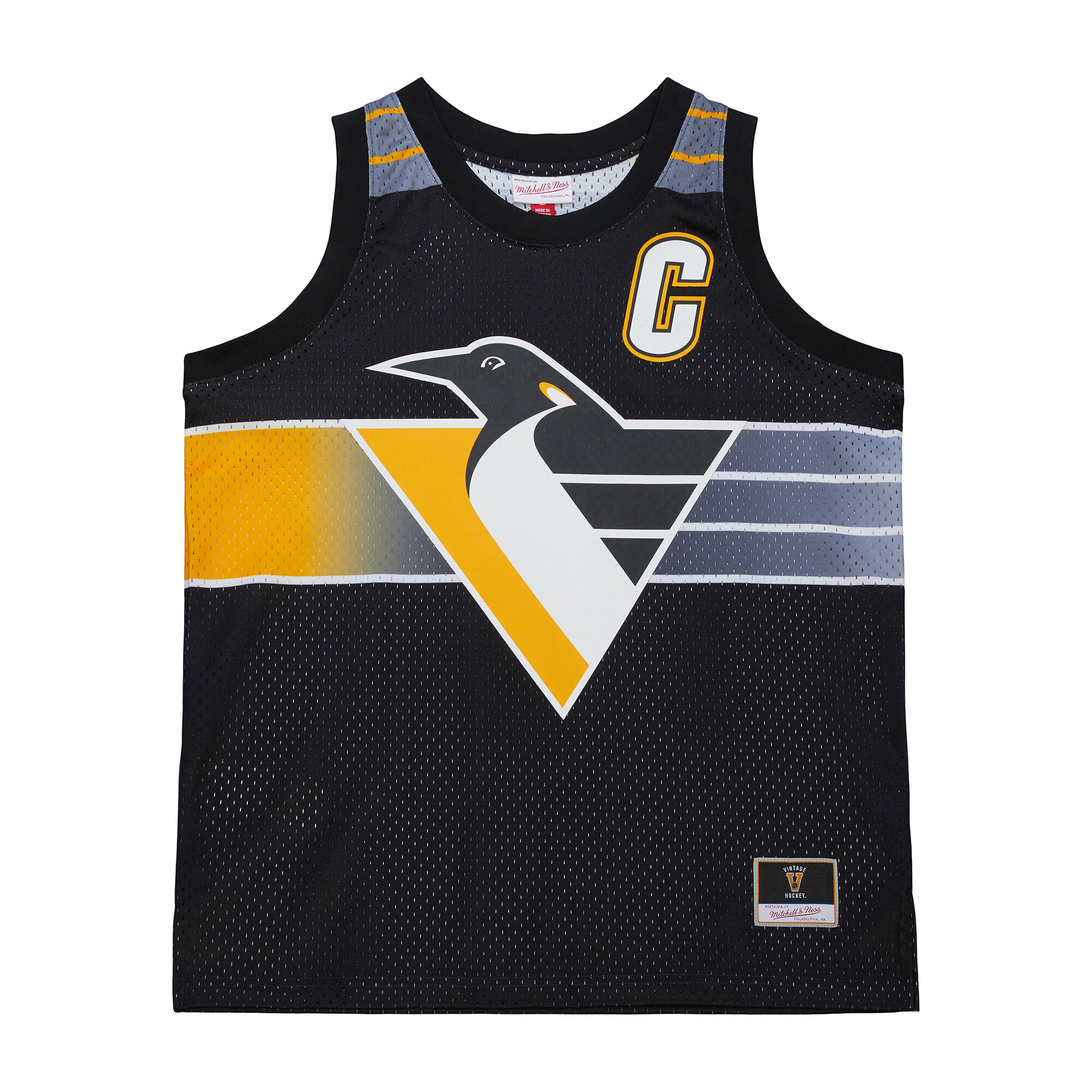 Mario Lemieux Pittsburgh Penguins Mitchell & Ness Unisex Maxxed Out Fashion Basketball Jersey – Black Clowdercats
