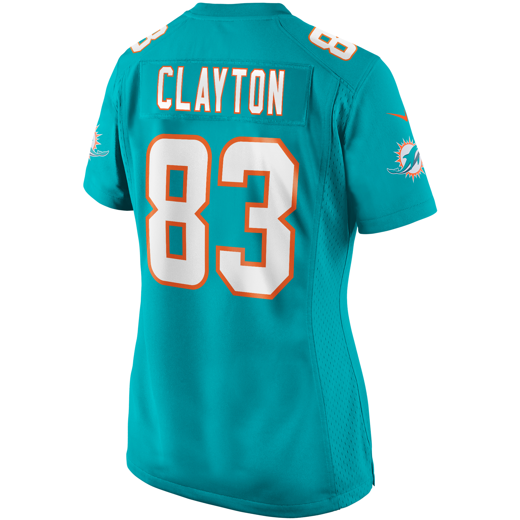 Mark Clayton Miami Dolphins Nike Women’s Game Retired Player Jersey – Aqua Clowdercats