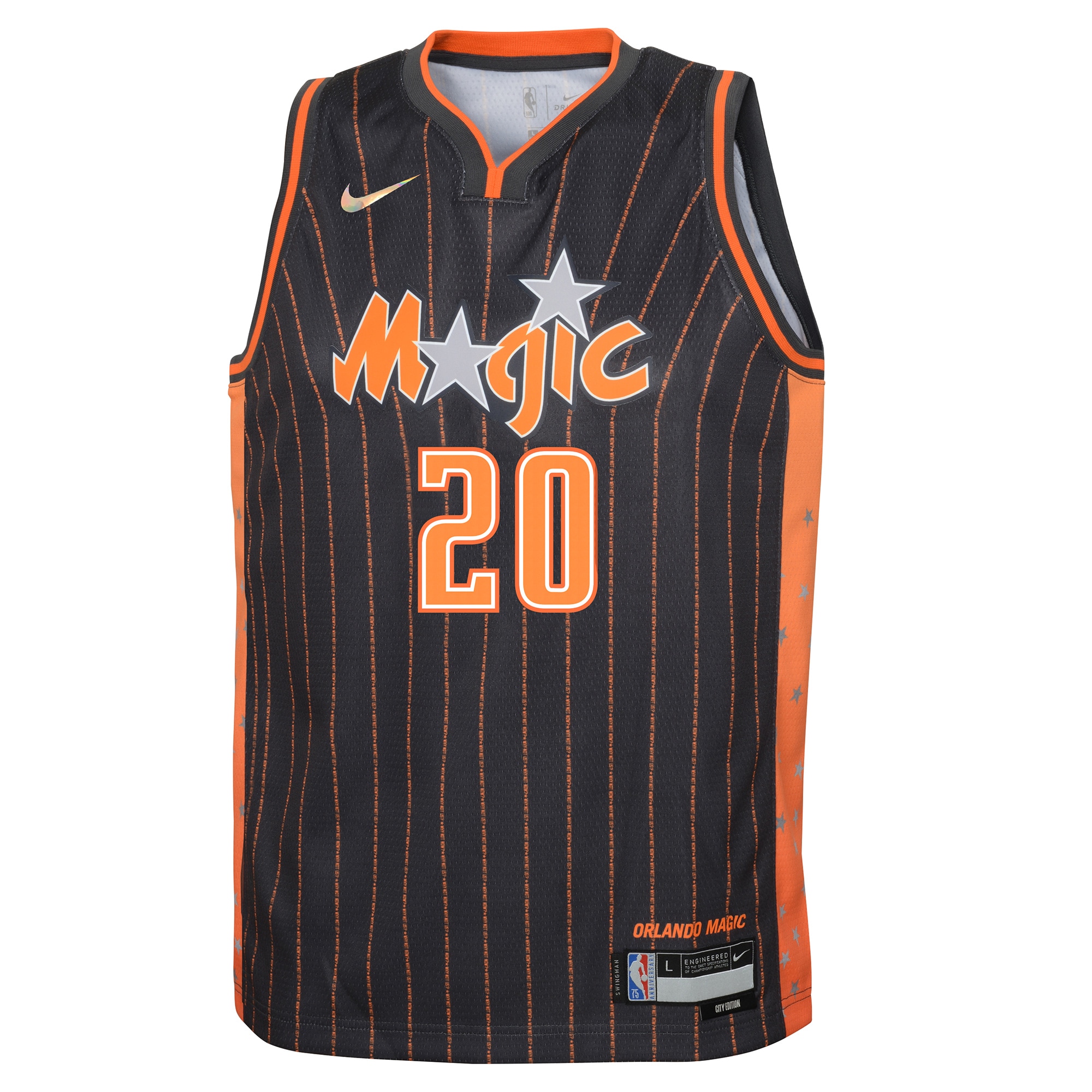 Markelle Fultz Orlando Magic Nike Youth Swingman Jersey – City Edition – Anthracite Clowdercats
