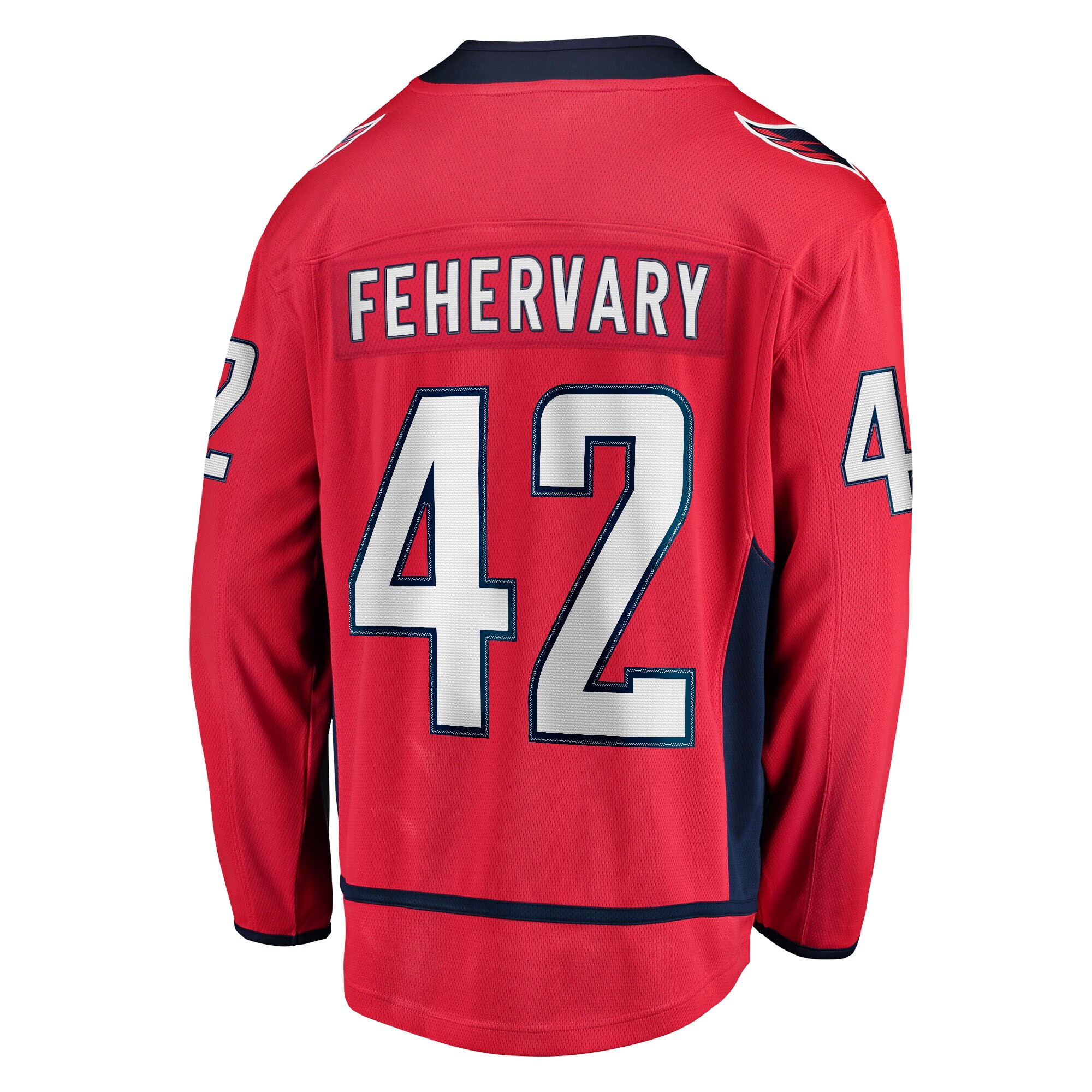 Martin Fehervary Washington Capitals Fanatics Home Breakaway Player Jersey – Red Clowdercats