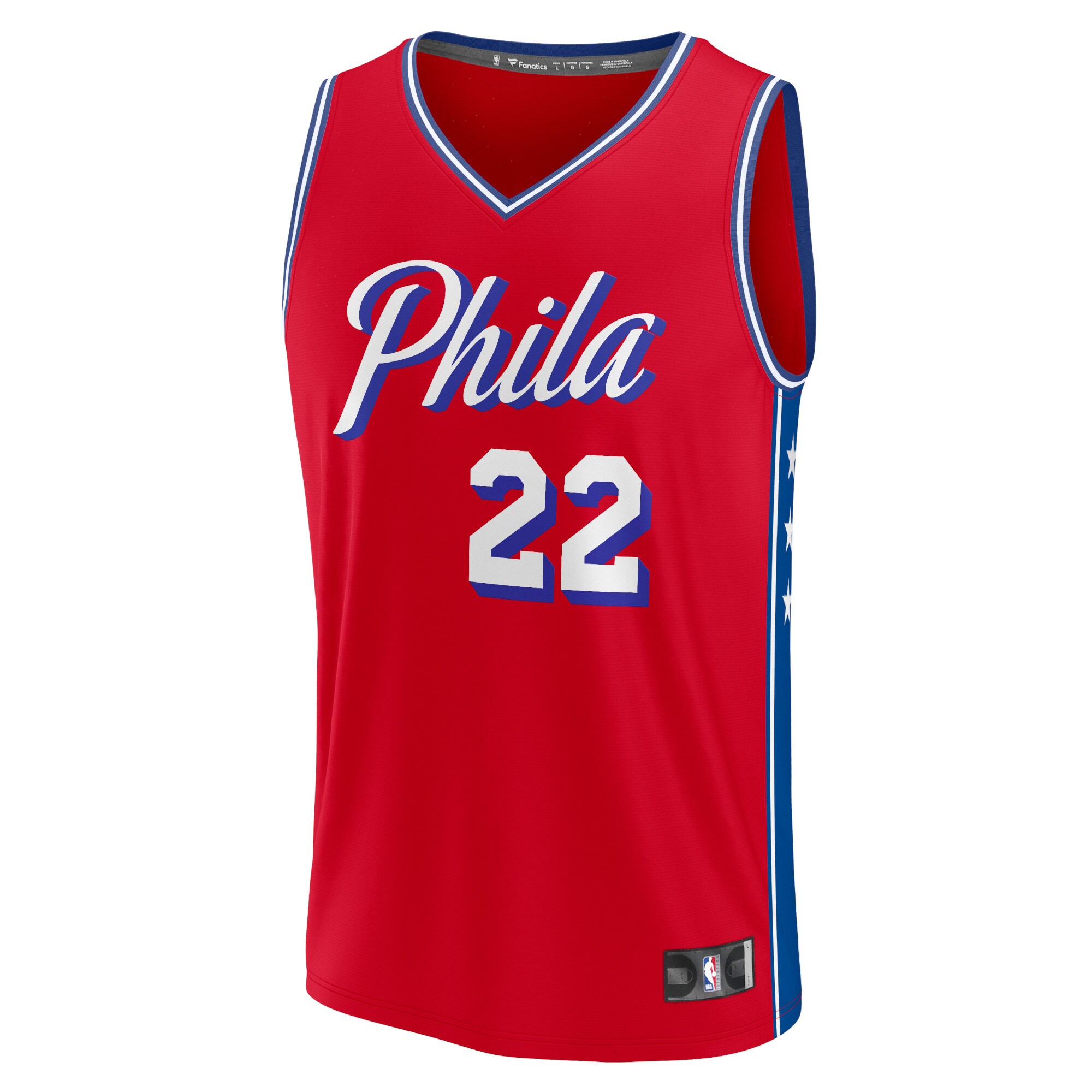 Matisse Thybulle Philadelphia 76ers Fanatics Youth Fast Break Player Jersey – Statement Edition – Red Clowdercats