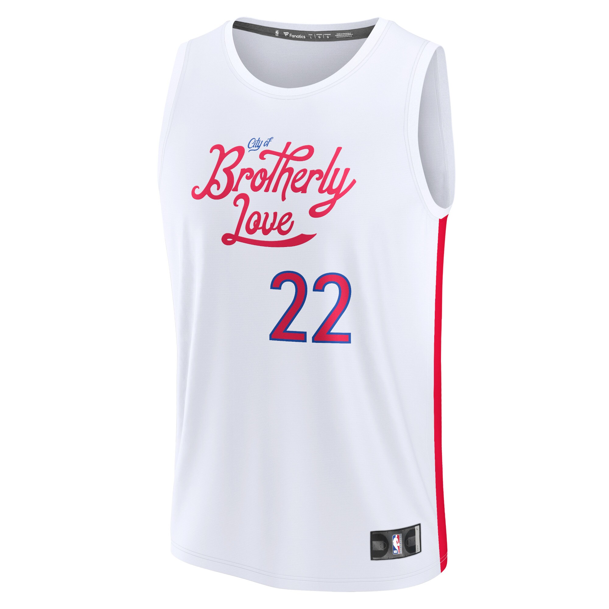 Matisse Thybulle Philadelphia 76ers Fanatics Youth Fastbreak Jersey – City Edition – White Clowdercats