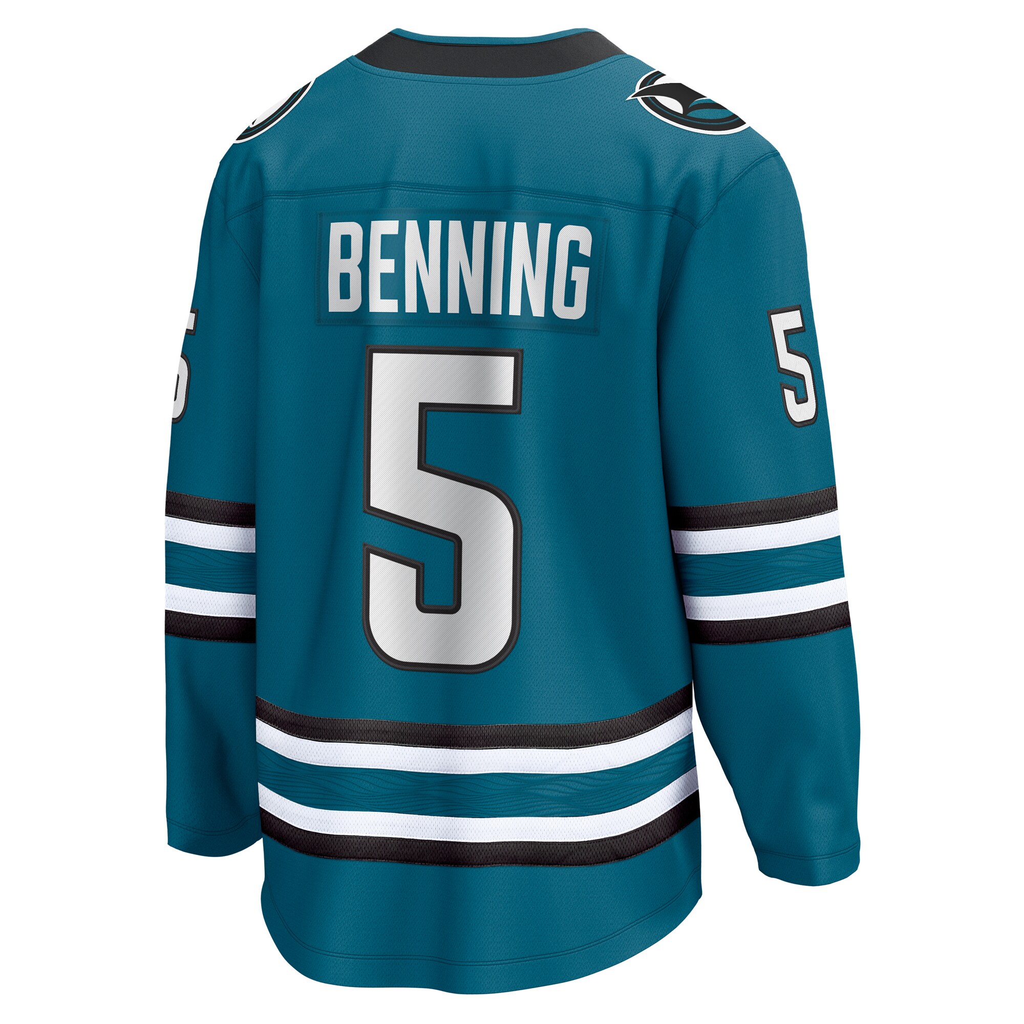 Matt Benning San Jose Sharks Fanatics Home Breakaway Jersey – Teal Clowdercats