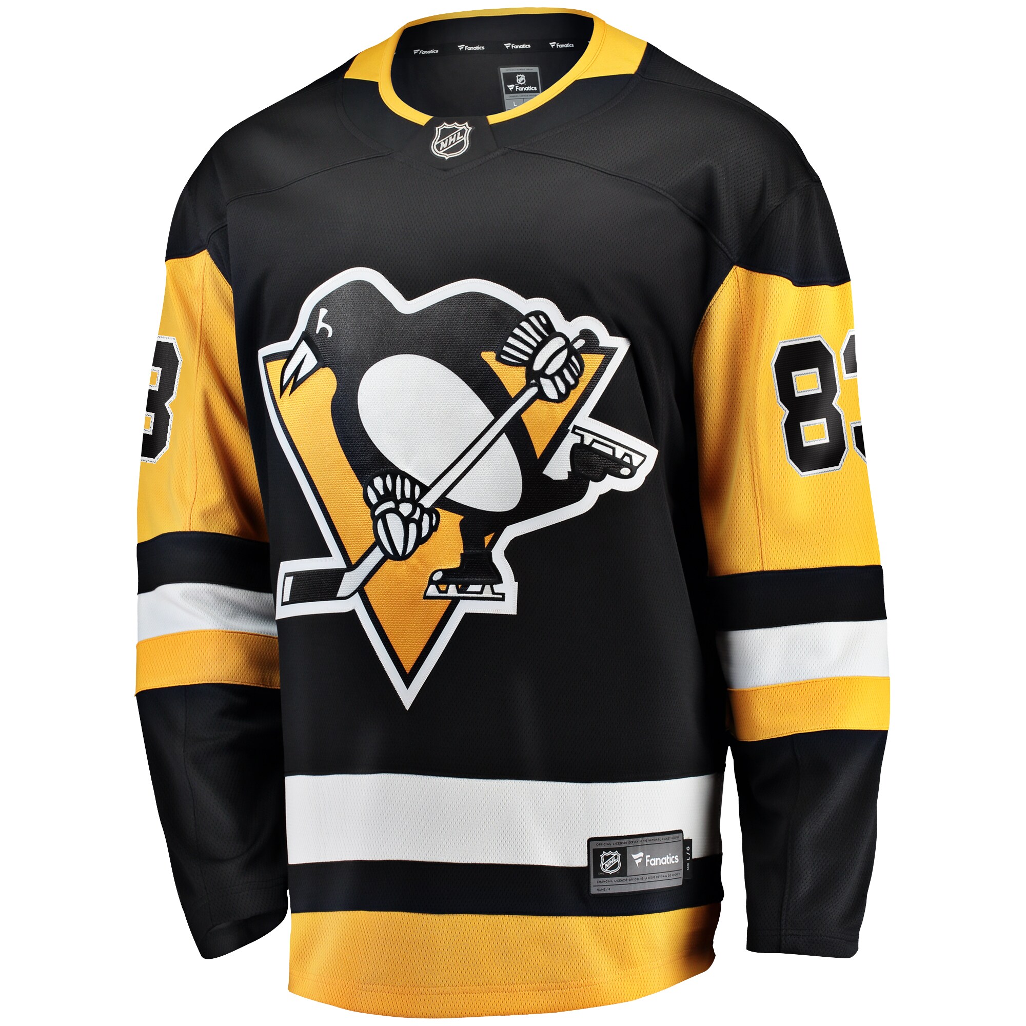 Matt Nieto Pittsburgh Penguins Fanatics Home Breakaway Jersey – Black Clowdercats