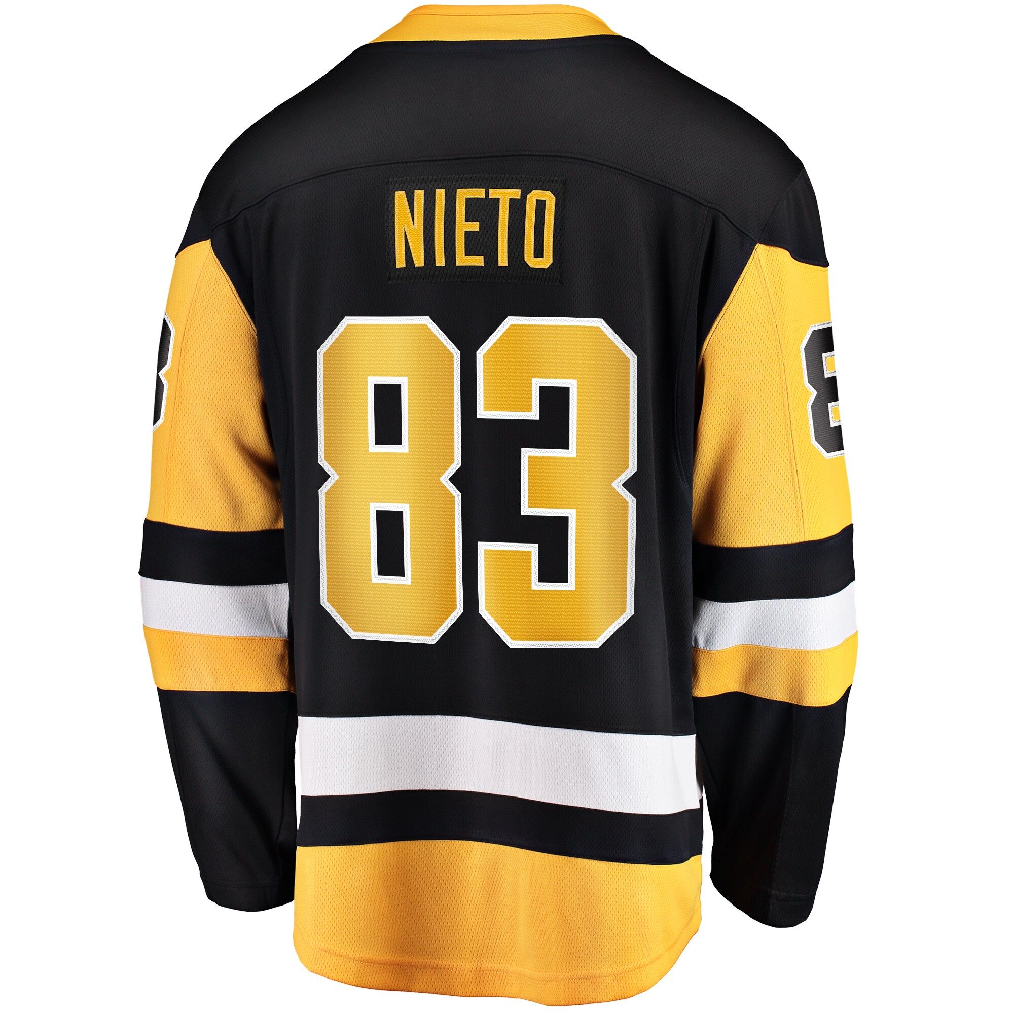 Matt Nieto Pittsburgh Penguins Fanatics Home Breakaway Jersey – Black Clowdercats