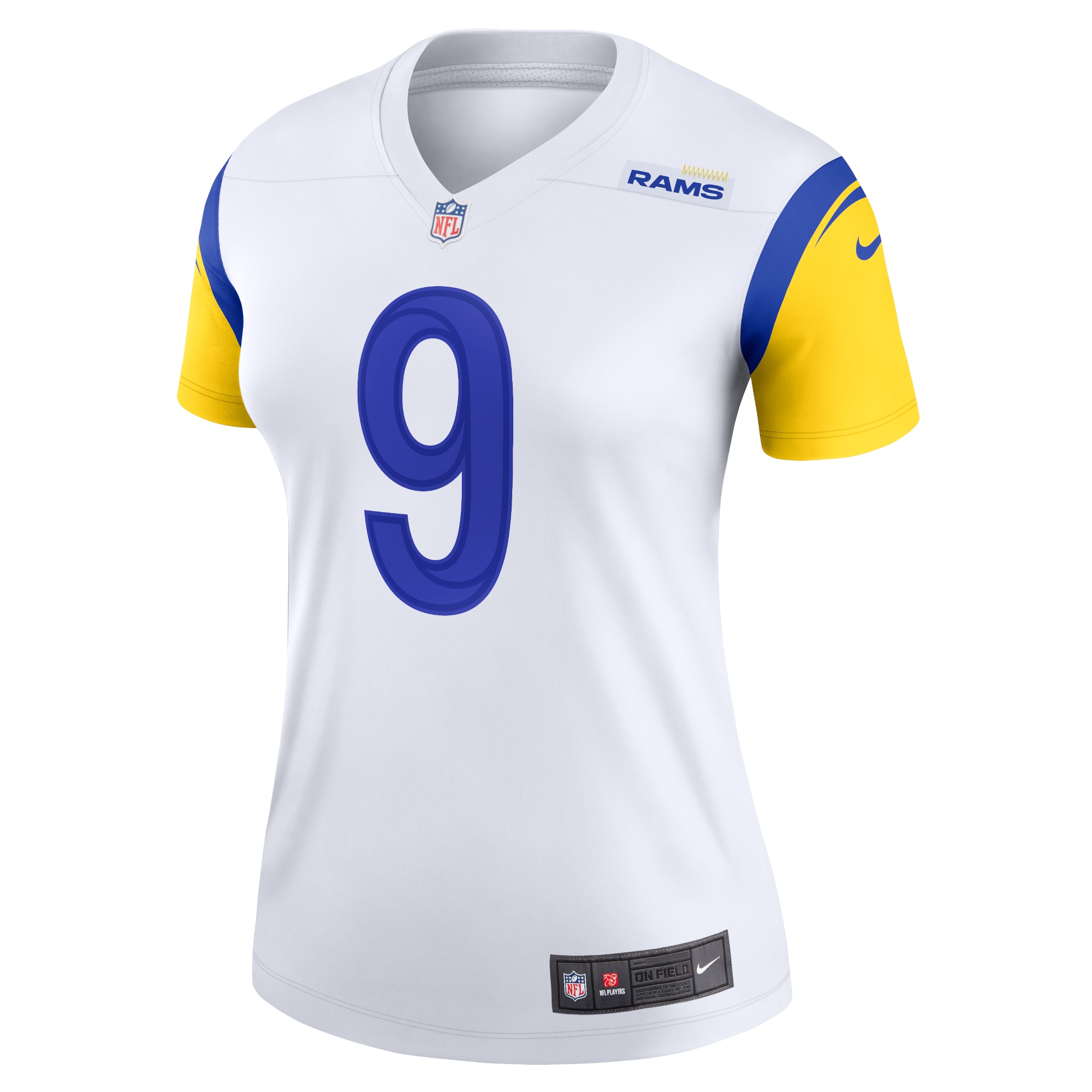 Matthew Stafford Los Angeles Rams Nike Women’s Alternate Legend Player Performance Top – White Clowdercats
