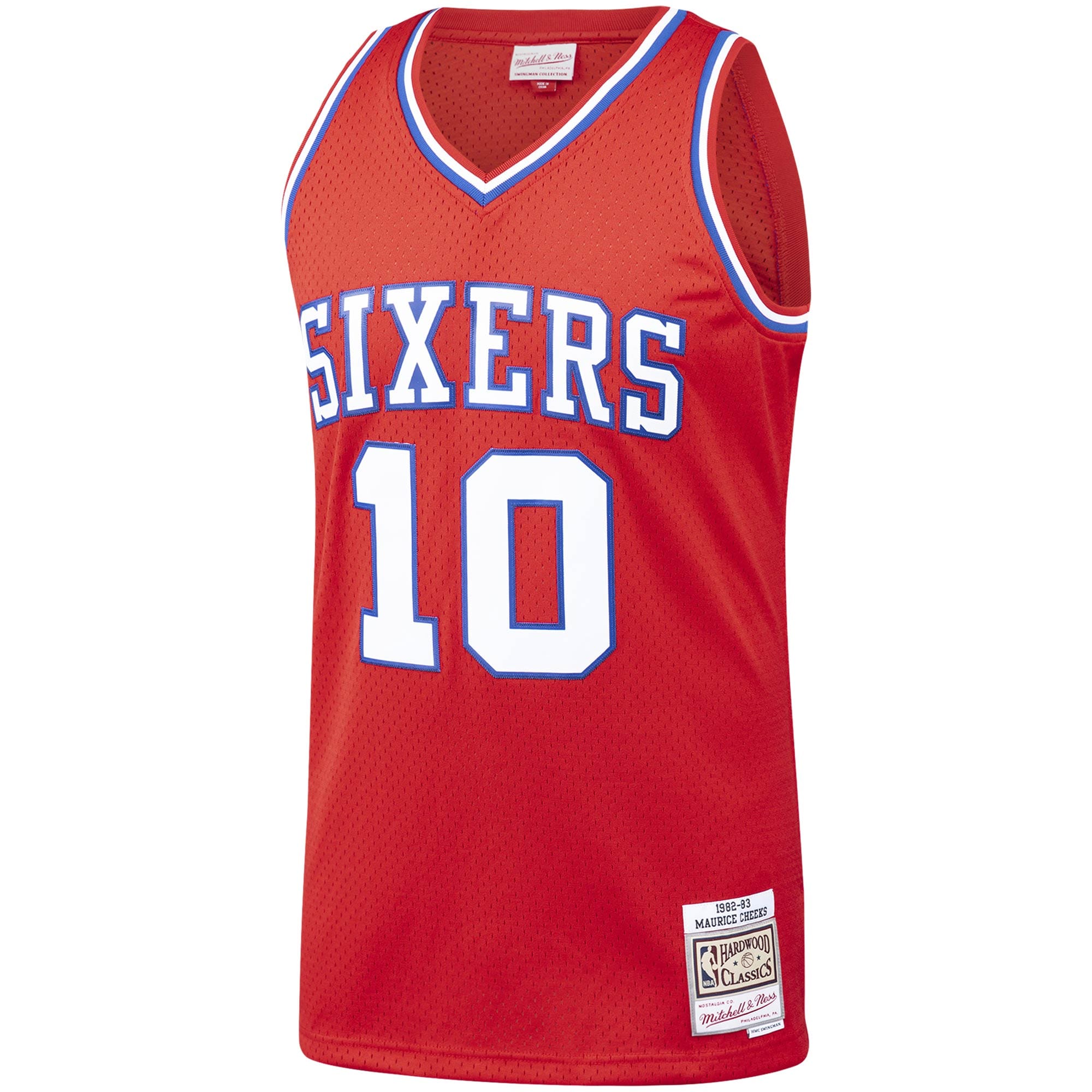Maurice Cheeks Philadelphia 76ers Mitchell & Ness Hardwood Classics Swingman Jersey – Red Clowdercats