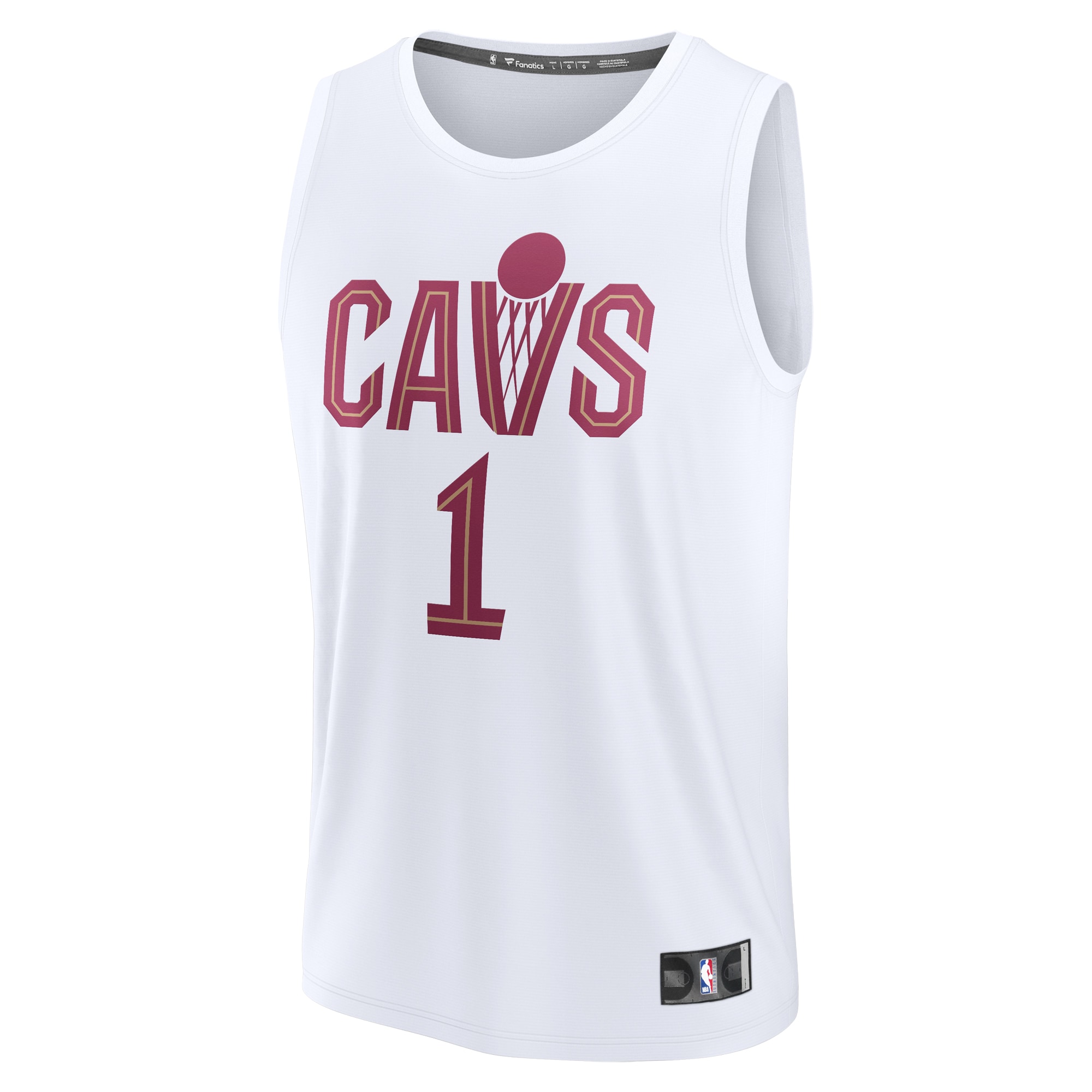 Max Strus Cleveland Cavaliers Fanatics Youth Fast Break Replica Player Jersey – Association Edition – White Clowdercats