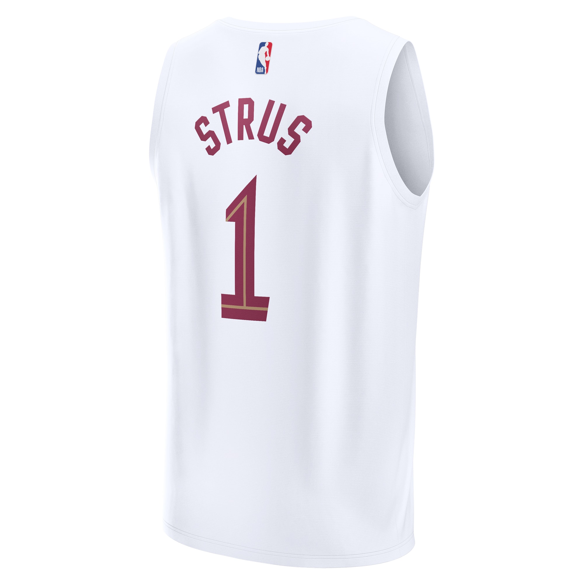 Max Strus Cleveland Cavaliers Fanatics Youth Fast Break Replica Player Jersey – Association Edition – White Clowdercats